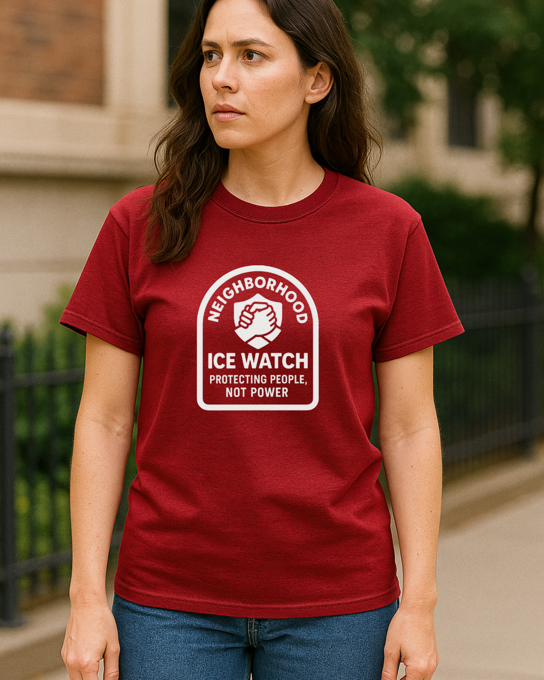 Neighborhood ICE Watch Tee – Protecting People, Not Power