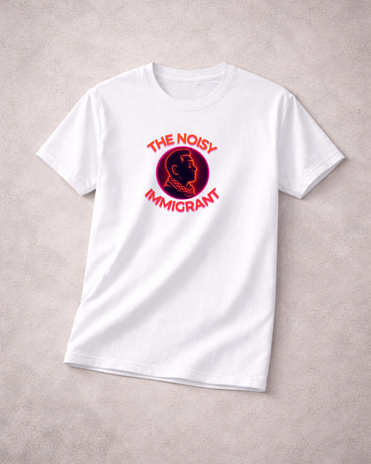 The Noisy Immigrant Logo T-Shirt – Bold Statement Graphic Tee (Gildan 64000)