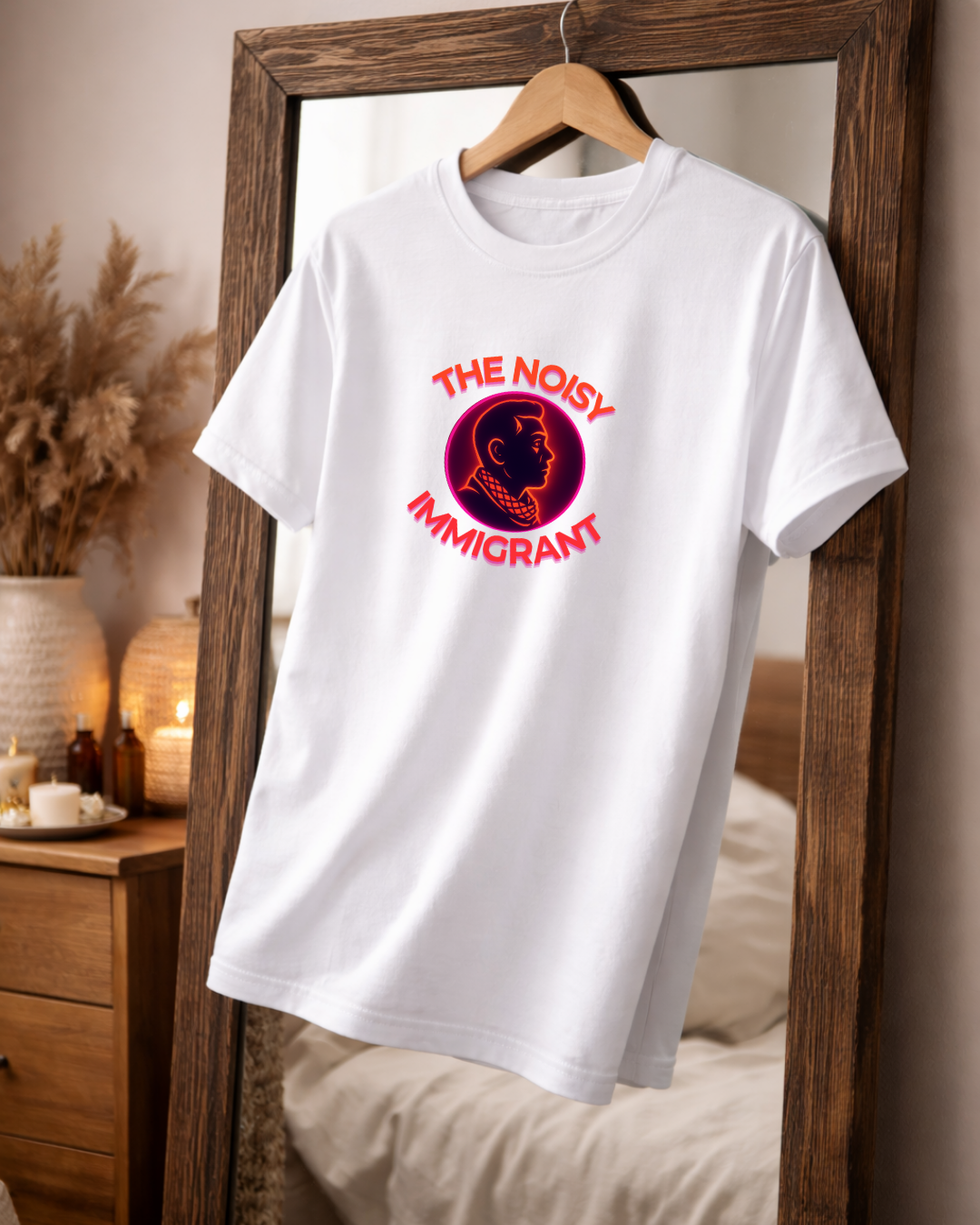 The Noisy Immigrant Logo T-Shirt – Bold Statement Graphic Tee (Gildan 64000)