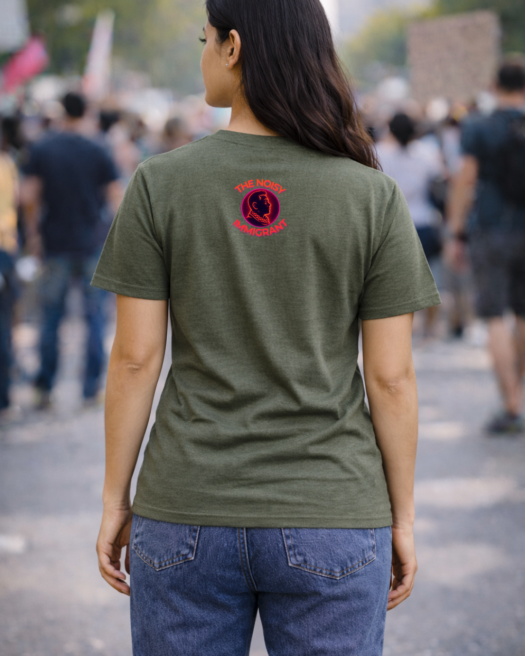 No One Is Free Till We Are All Free T-Shirt | Solidarity Statement Tee | The Noisy Immigrant x VibePop