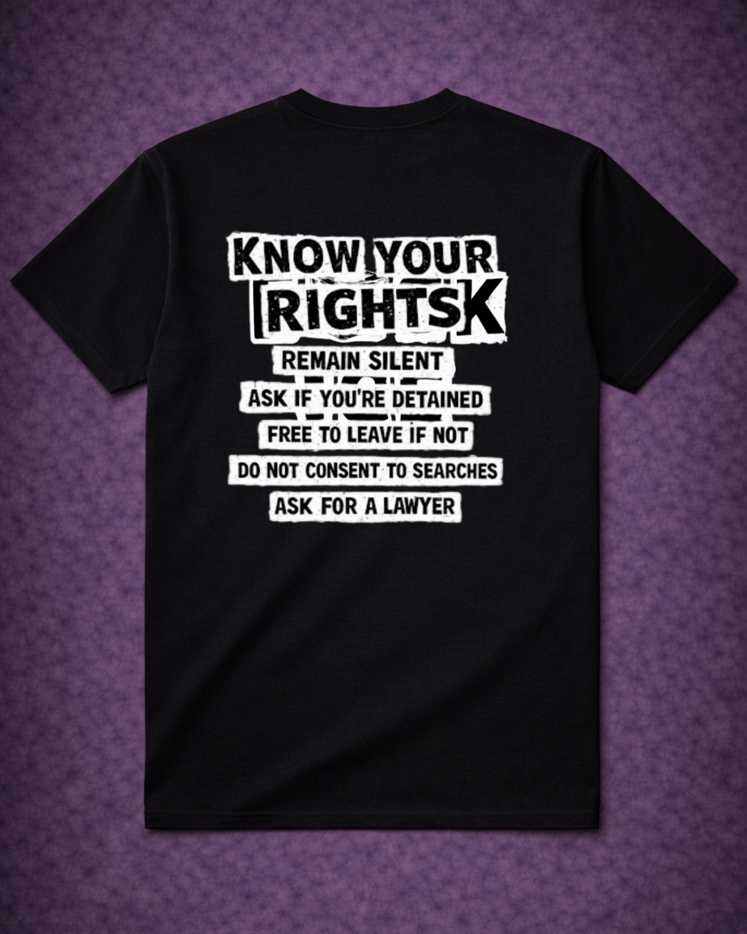 F🧊CK ICE – Know Your Rights Protest T-Shirt | Front & Back Statement Tee