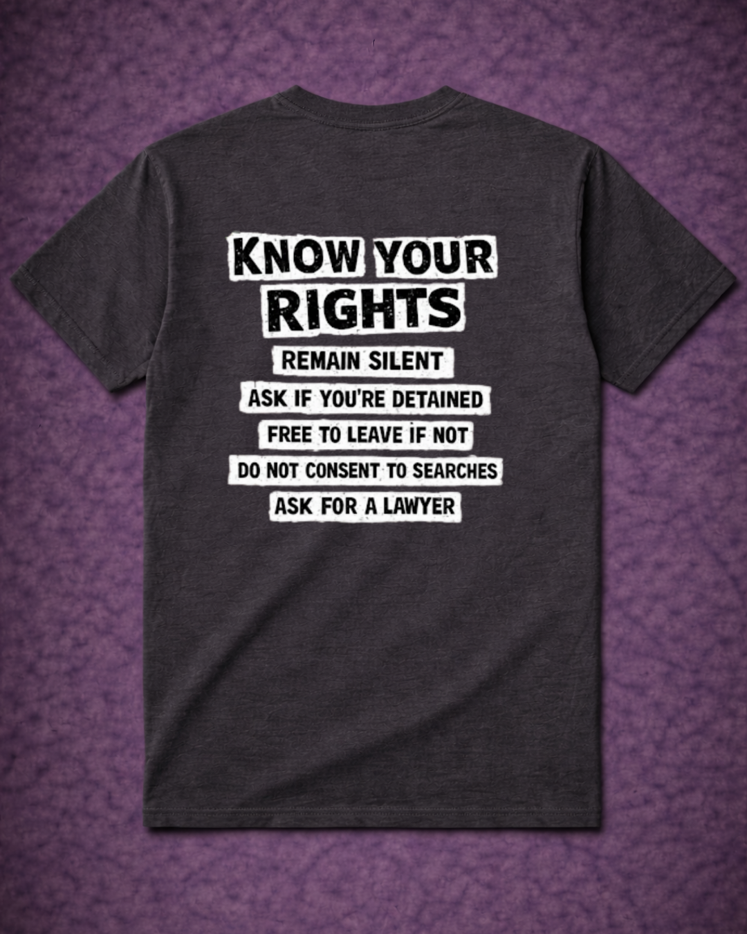 F🧊CK ICE – Know Your Rights Protest T-Shirt | Front & Back Statement Tee