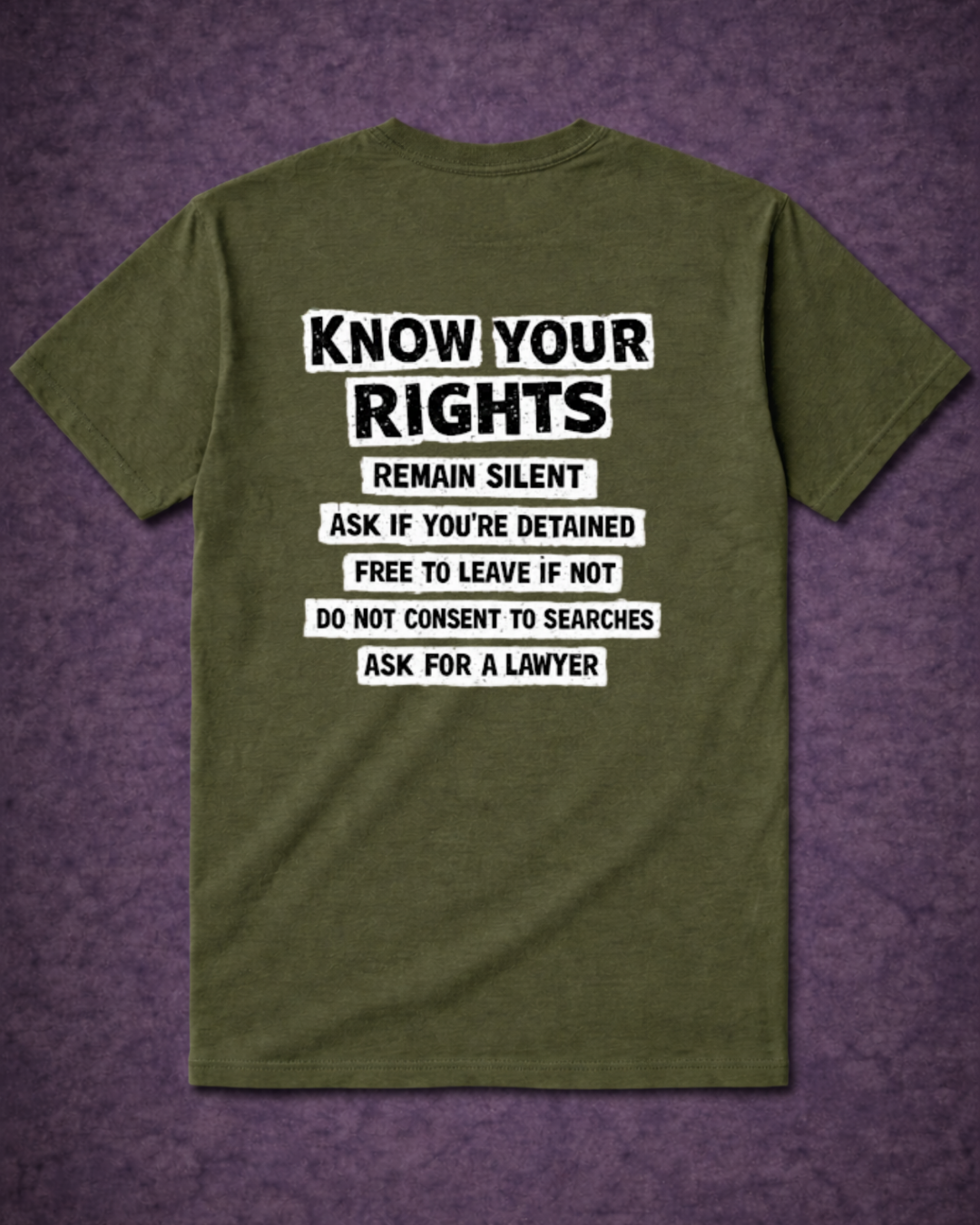 F🧊CK ICE – Know Your Rights Protest T-Shirt | Front & Back Statement Tee