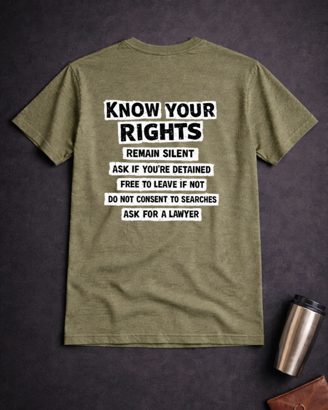 F🧊CK ICE – Know Your Rights Protest T-Shirt | Front & Back Statement Tee