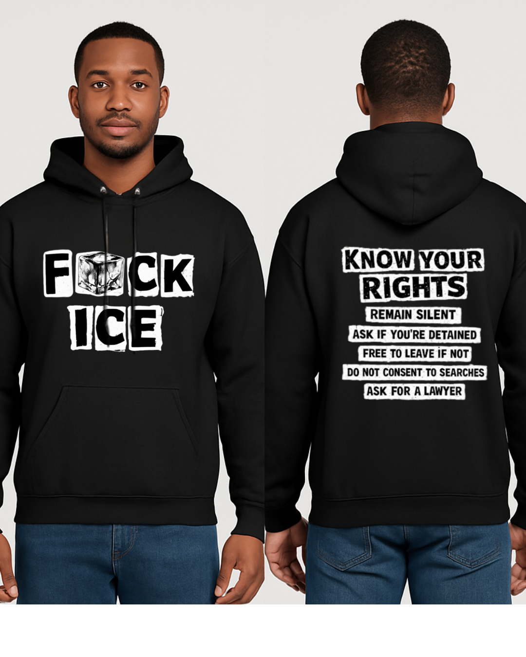 Fck ICE Hoodie | Anti-ICE Protest Sweatshirt | Gildan 18500 Unisex Heavy Blend Hoodie | Social Justice Statement Hoodie
