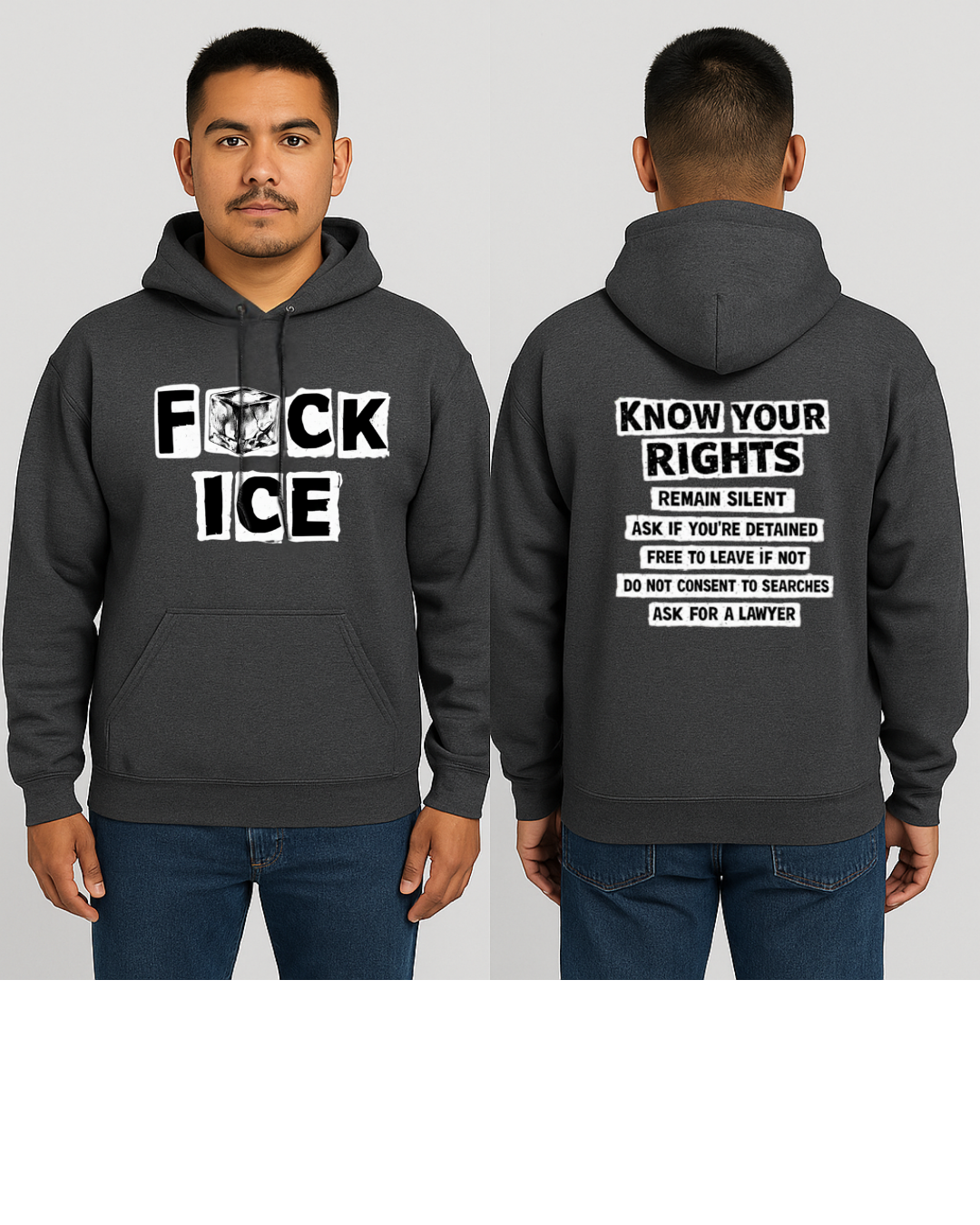 Fck ICE Hoodie | Anti-ICE Protest Sweatshirt | Gildan 18500 Unisex Heavy Blend Hoodie | Social Justice Statement Hoodie