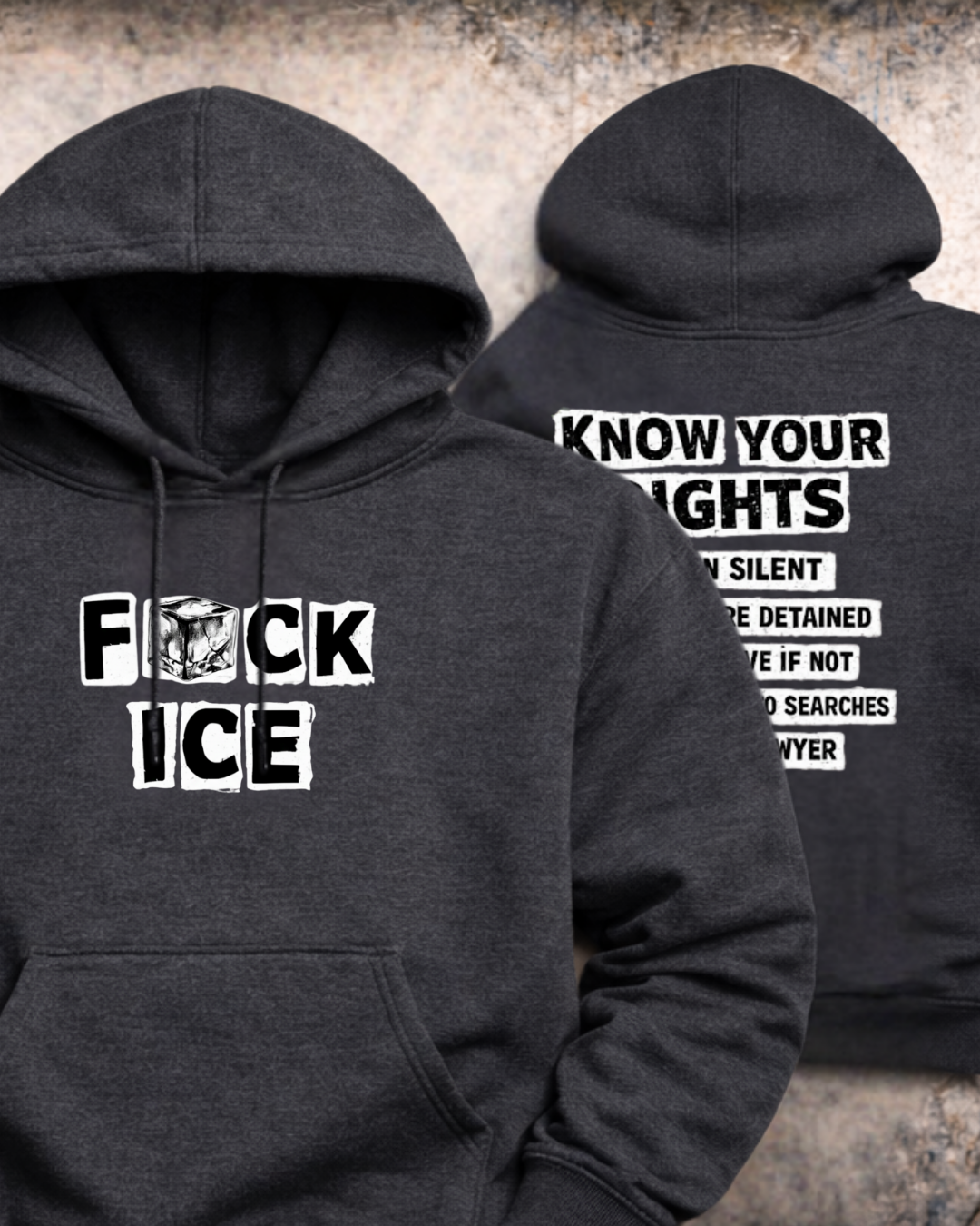 Fck ICE Hoodie | Anti-ICE Protest Sweatshirt | Gildan 18500 Unisex Heavy Blend Hoodie | Social Justice Statement Hoodie
