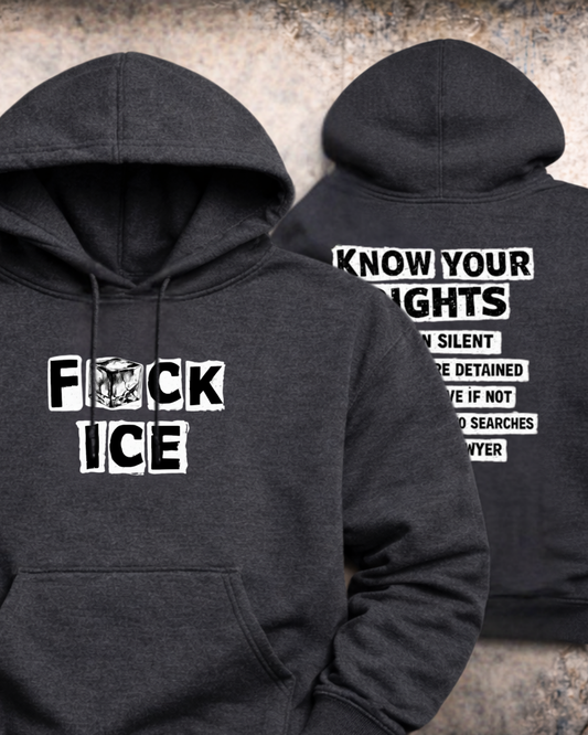 Fck ICE Hoodie | Anti-ICE Protest Sweatshirt | Gildan 18500 Unisex Heavy Blend Hoodie | Social Justice Statement Hoodie