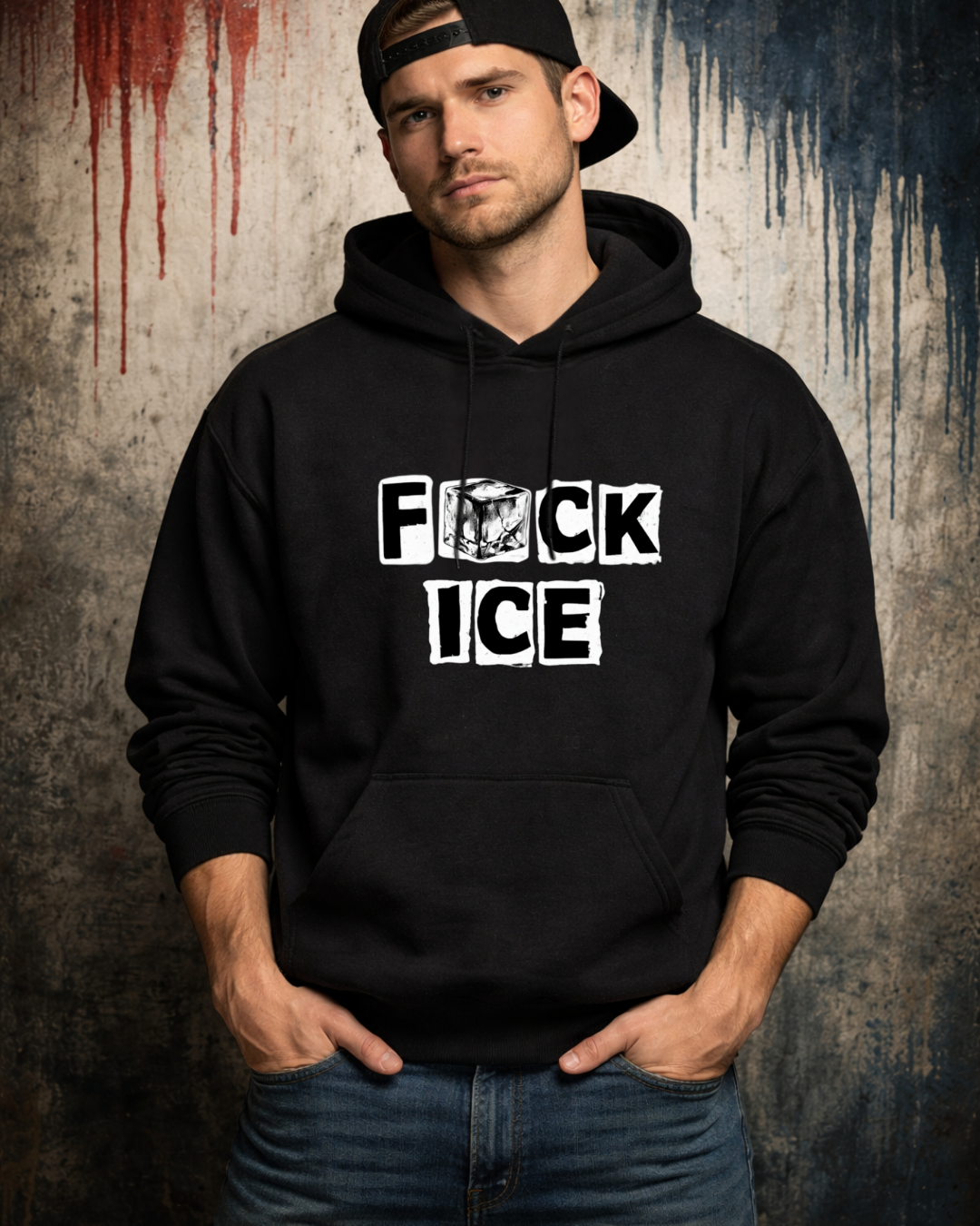 Fck ICE Hoodie | Anti-ICE Protest Sweatshirt | Gildan 18500 Unisex Heavy Blend Hoodie | Social Justice Statement Hoodie