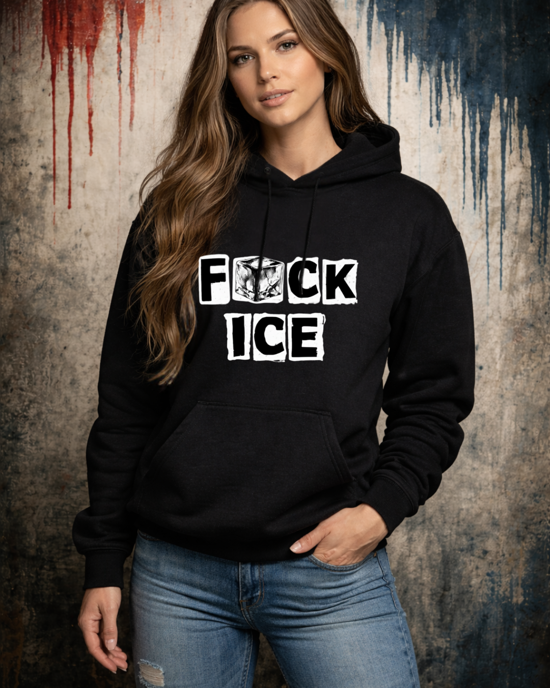 Fck ICE Hoodie | Anti-ICE Protest Sweatshirt | Gildan 18500 Unisex Heavy Blend Hoodie | Social Justice Statement Hoodie