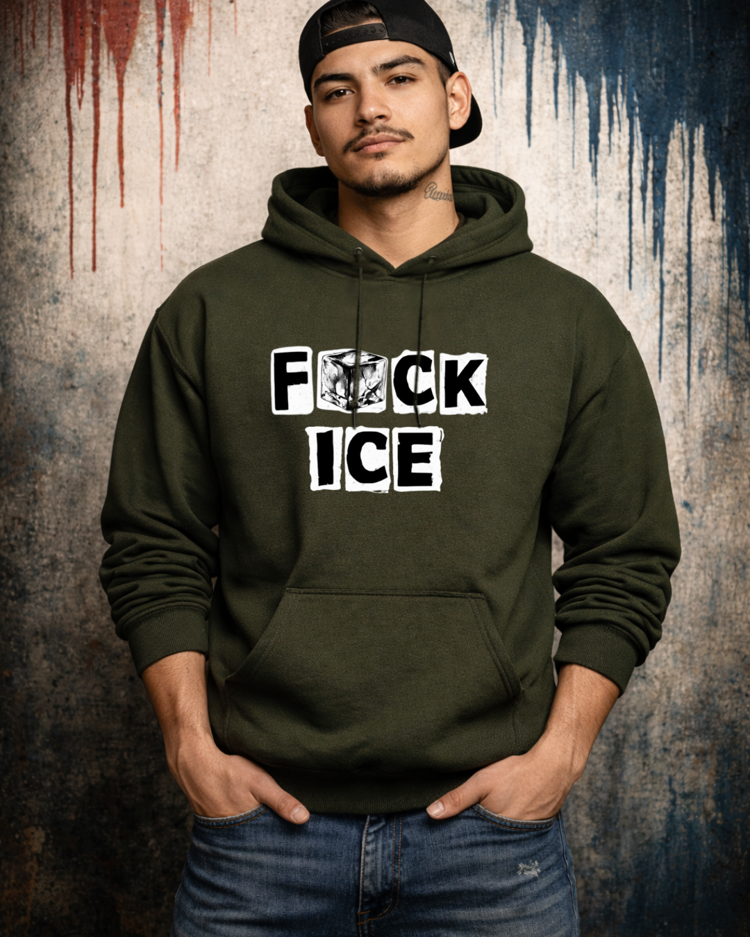 Fck ICE Hoodie | Anti-ICE Protest Sweatshirt | Gildan 18500 Unisex Heavy Blend Hoodie | Social Justice Statement Hoodie