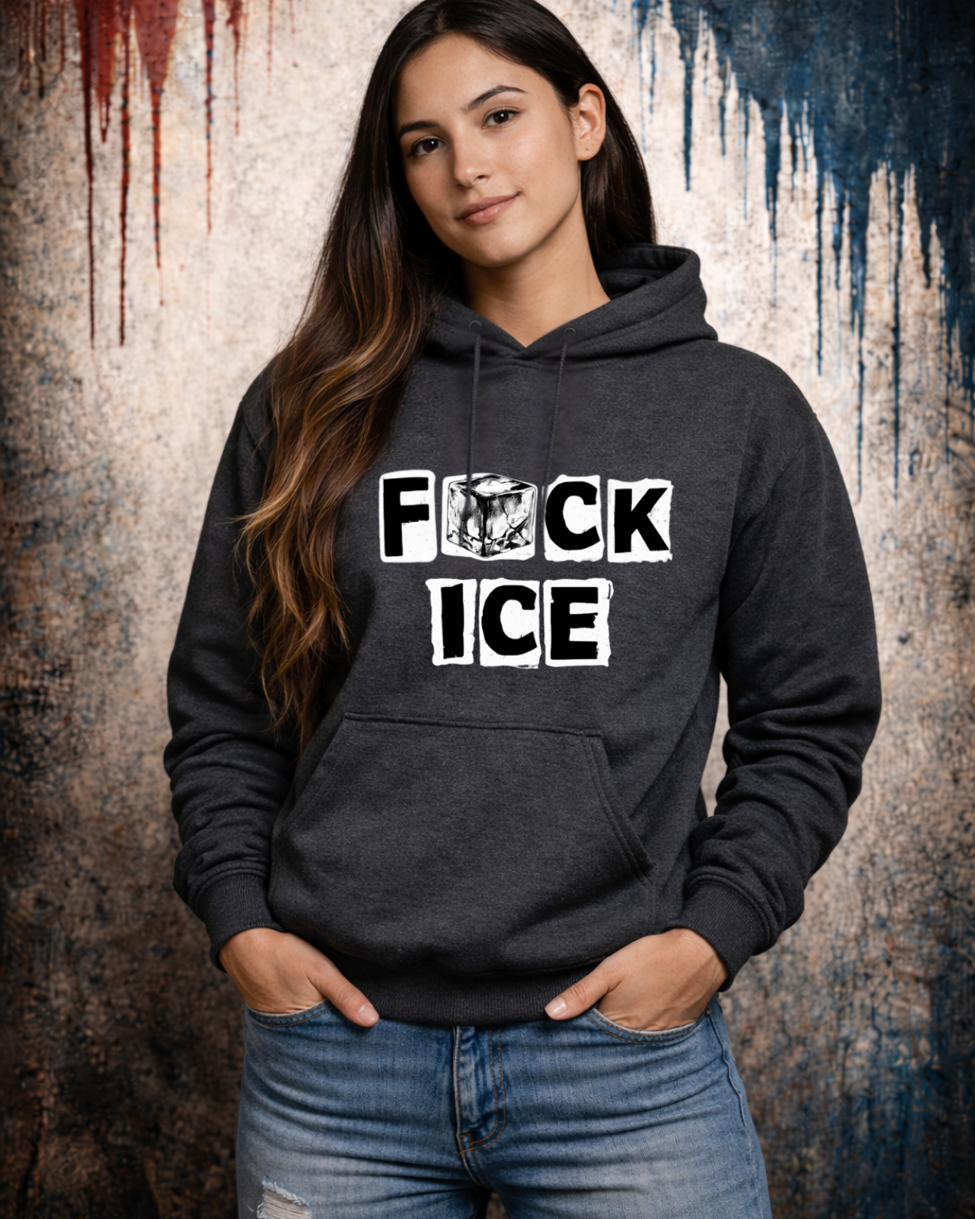 Fck ICE Hoodie | Anti-ICE Protest Sweatshirt | Gildan 18500 Unisex Heavy Blend Hoodie | Social Justice Statement Hoodie