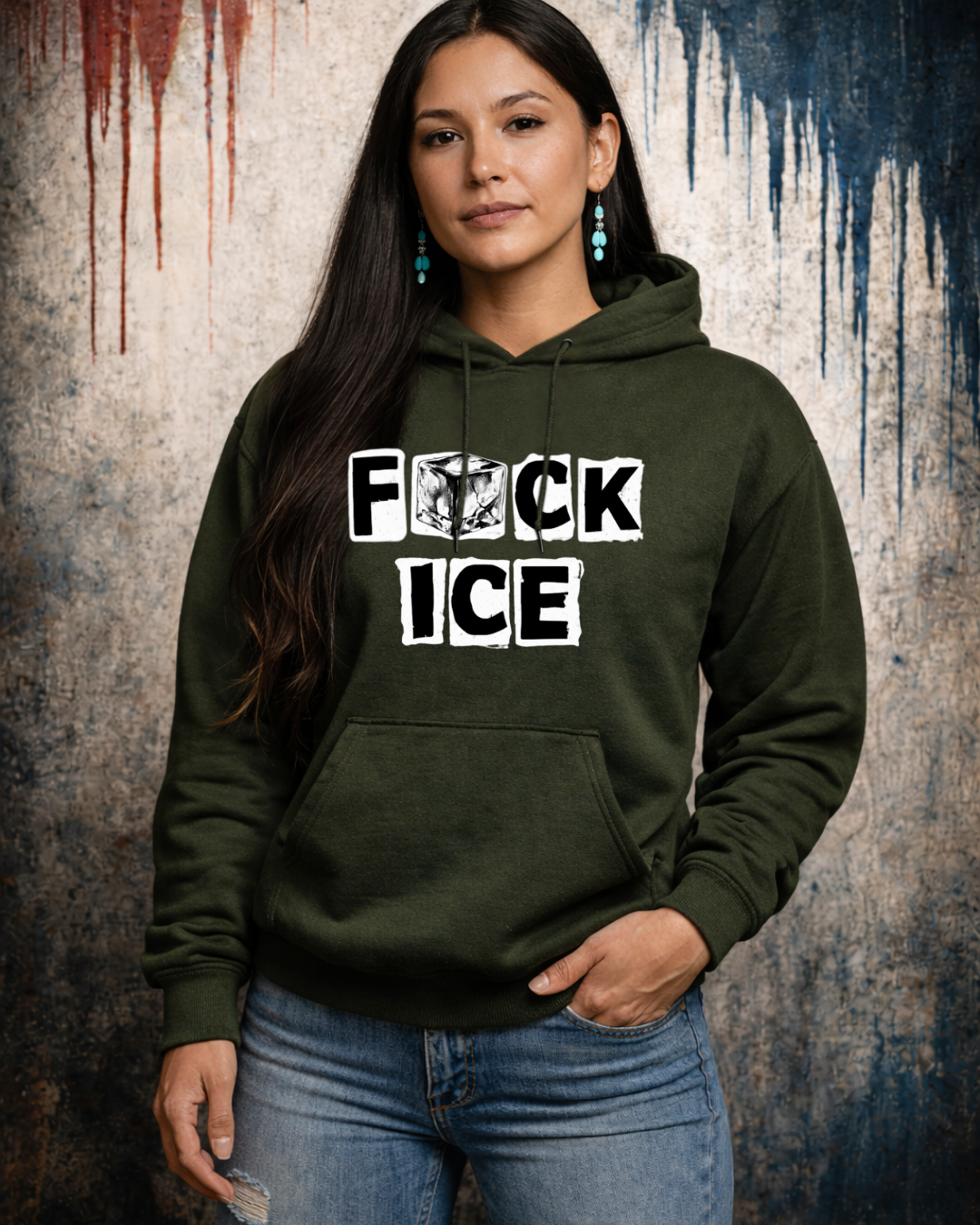 Fck ICE Hoodie | Anti-ICE Protest Sweatshirt | Gildan 18500 Unisex Heavy Blend Hoodie | Social Justice Statement Hoodie