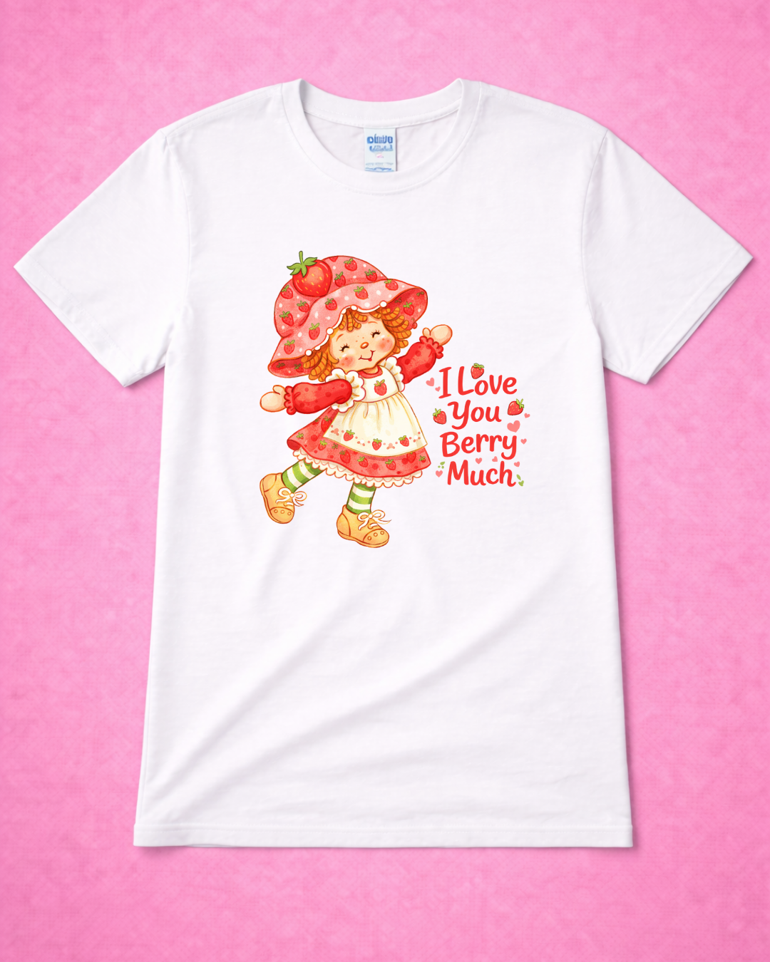 I Love You Berry Much Shirt – Cute Strawberry Valentine Graphic Tee | Gildan 64000