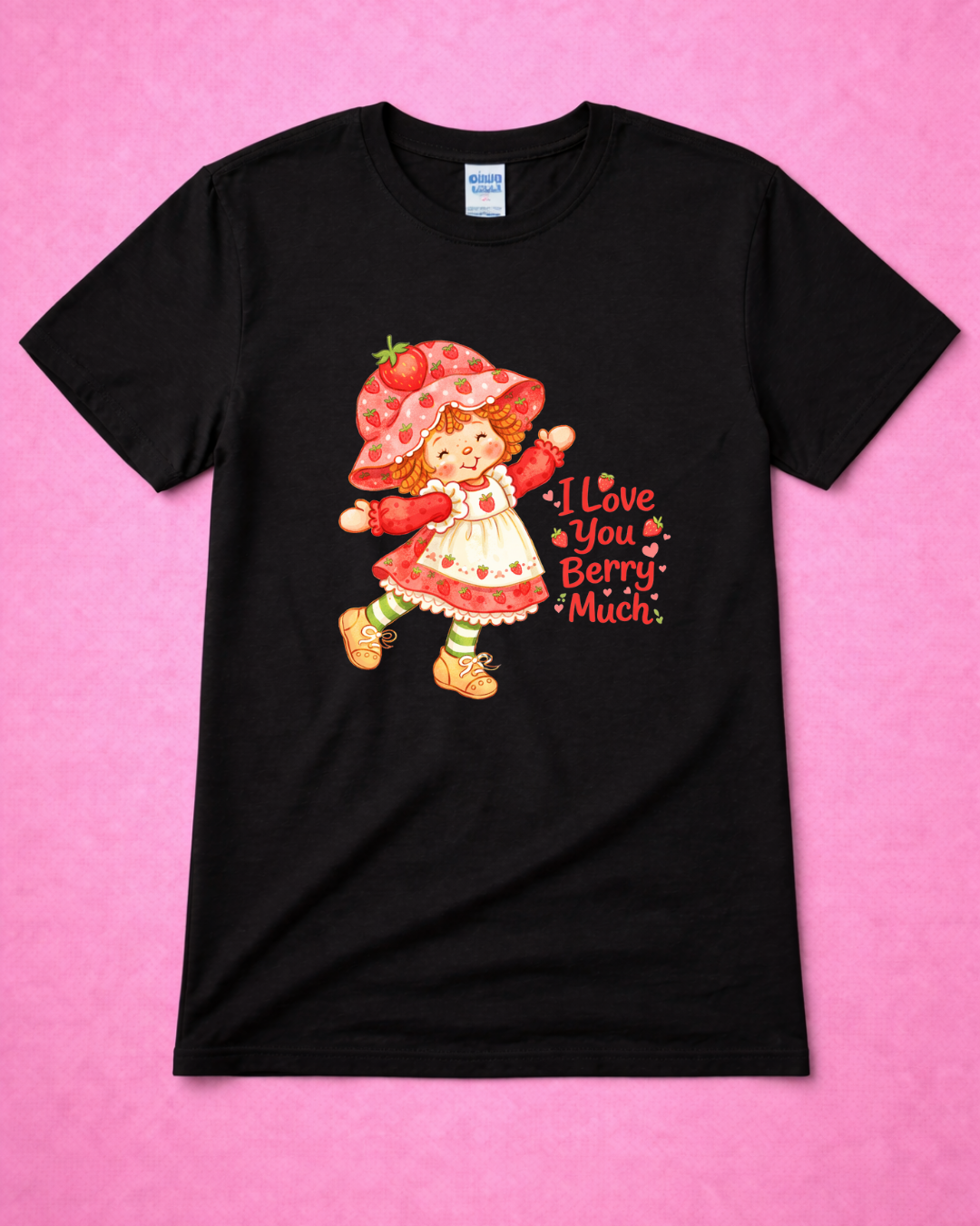 I Love You Berry Much Shirt – Cute Strawberry Valentine Graphic Tee | Gildan 64000
