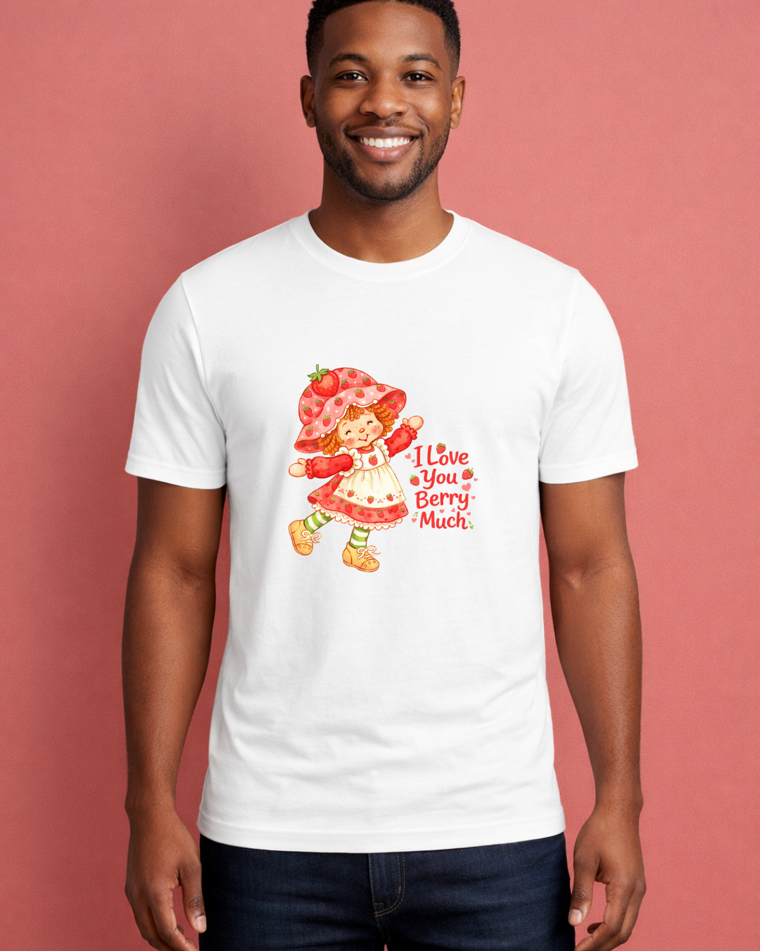 I Love You Berry Much Shirt – Cute Strawberry Valentine Graphic Tee | Gildan 64000