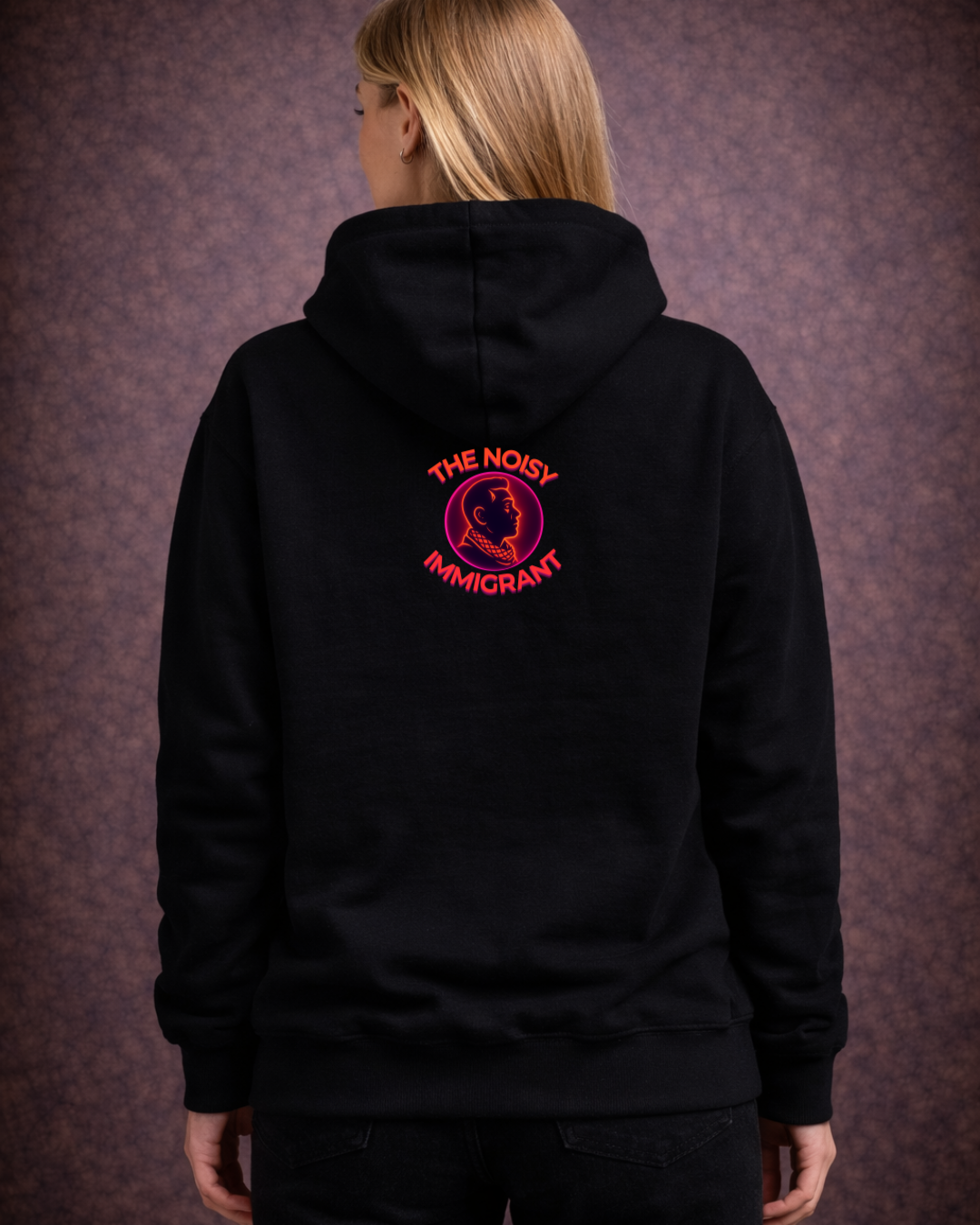 None of Us Are Free Hoodie – Noisy Immigrants Collection (Gildan 18500)