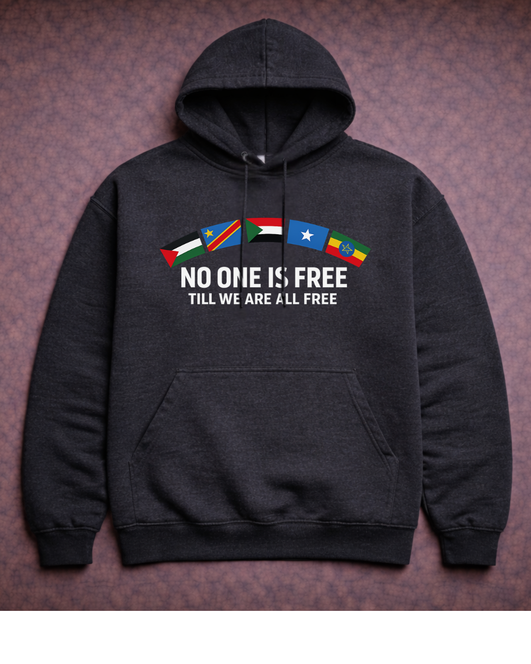 None of Us Are Free Hoodie – Noisy Immigrants Collection (Gildan 18500)