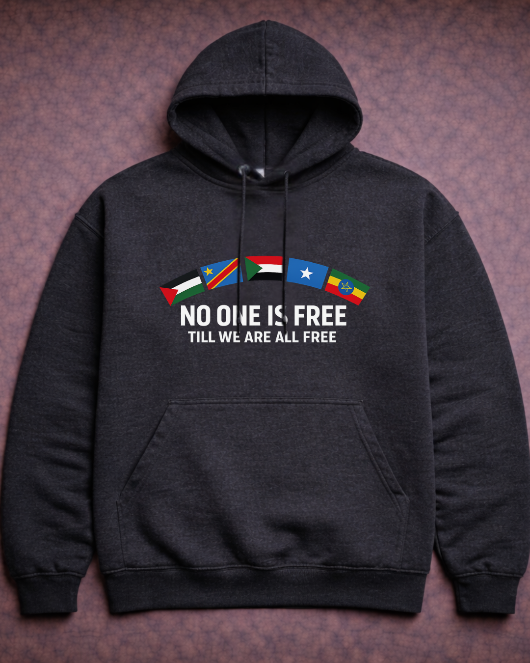 None of Us Are Free Hoodie – Noisy Immigrants Collection (Gildan 18500)