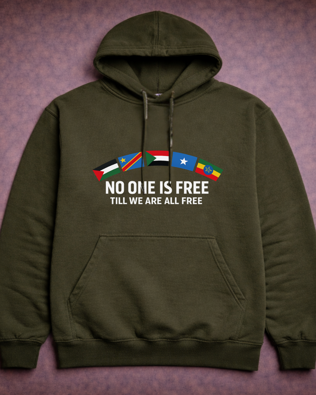 None of Us Are Free Hoodie – Noisy Immigrants Collection (Gildan 18500)