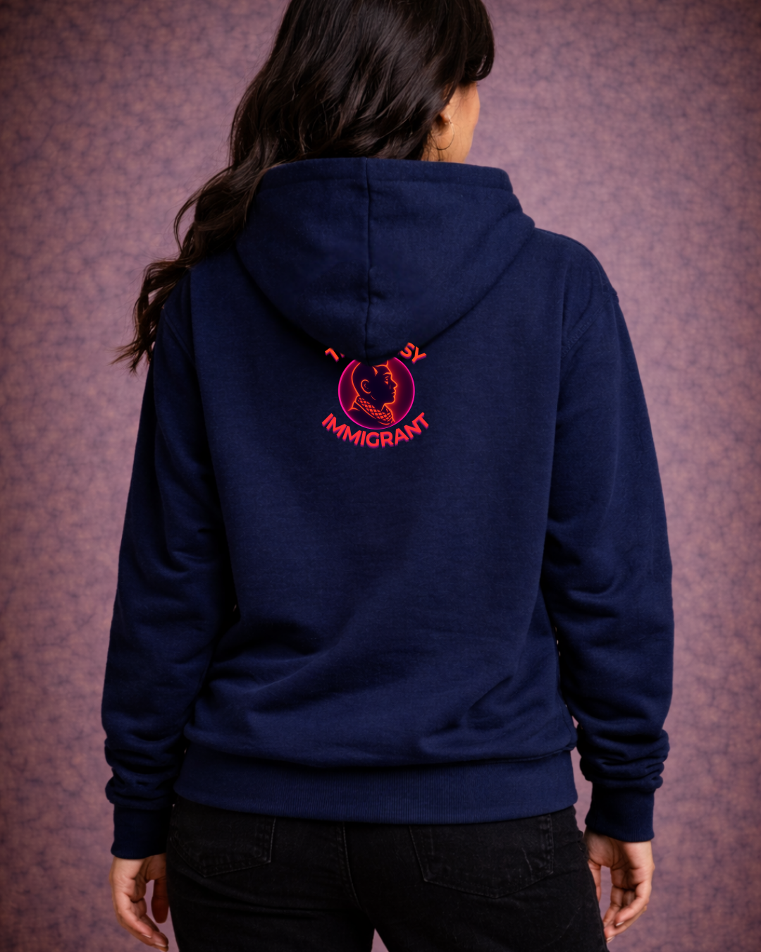 None of Us Are Free Hoodie – Noisy Immigrants Collection (Gildan 18500)