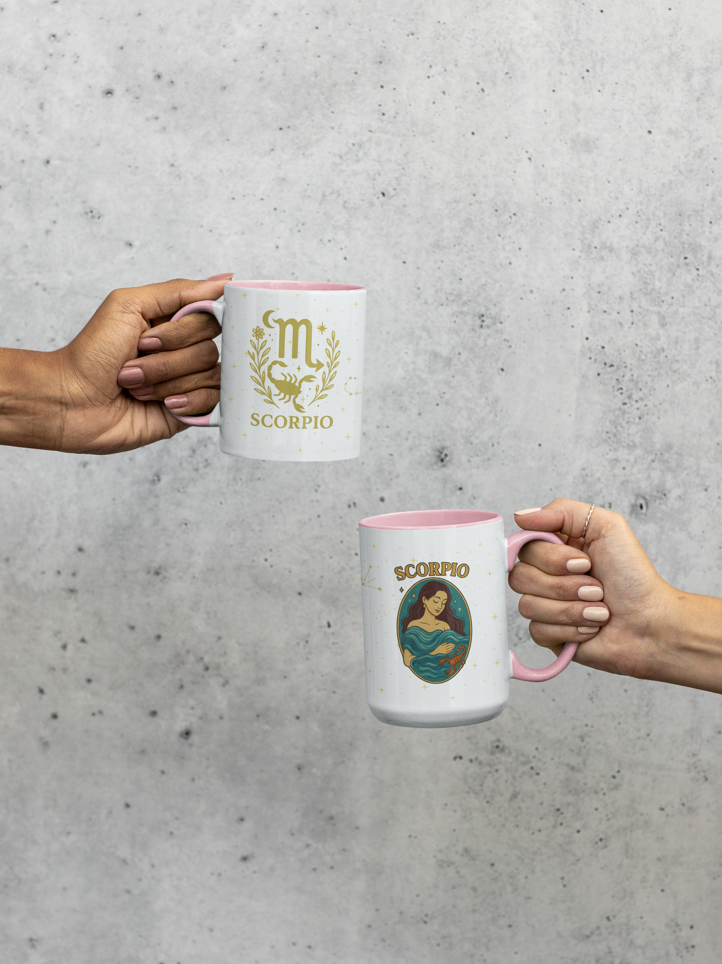Scorpio Zodiac Mug – Astrology Coffee Cup – Scorpio Birthday Gift – Celestial Horoscope Two Tone Mug – Scorpio Constellation Cup