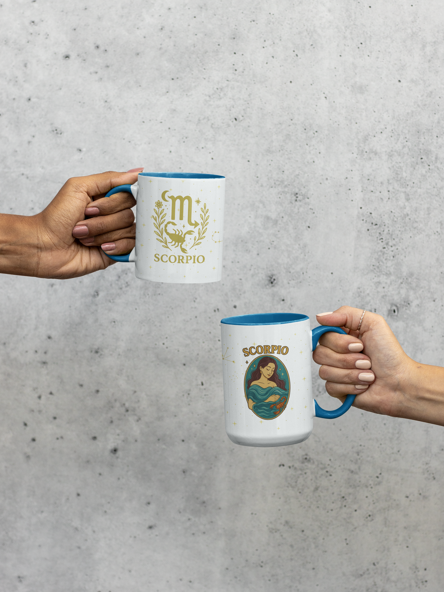 Scorpio Zodiac Mug – Astrology Coffee Cup – Scorpio Birthday Gift – Celestial Horoscope Two Tone Mug – Scorpio Constellation Cup