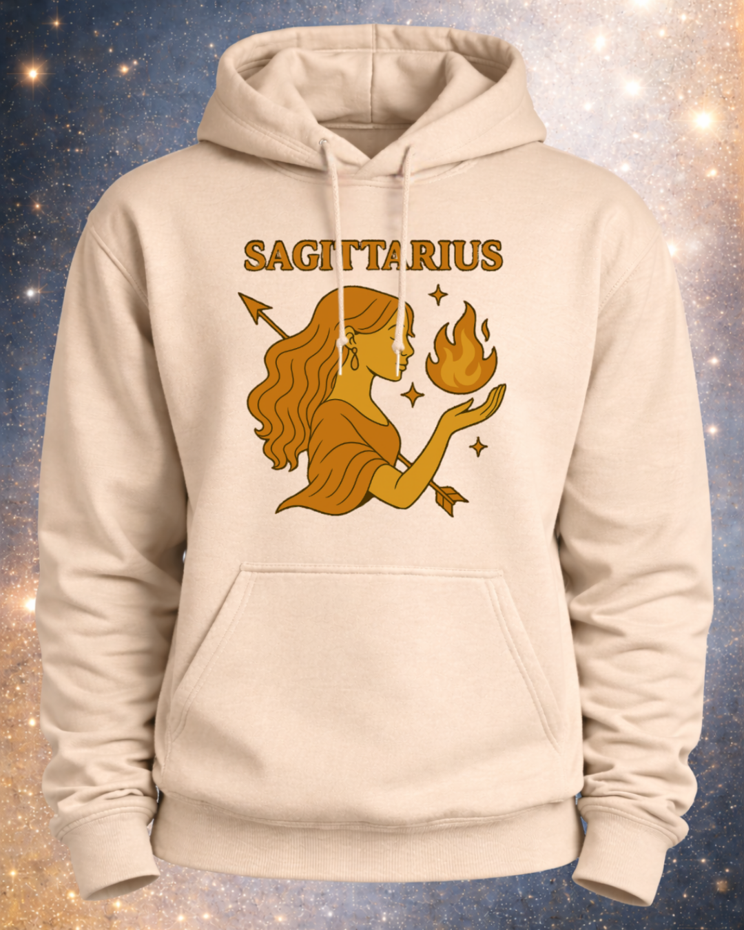 Sagittarius Zodiac Hoodie – Astrology Sweatshirt – Celestial Star Sign Hoodie – Unisex Sagittarius Gift – Gildan 18500 Heavy Blend