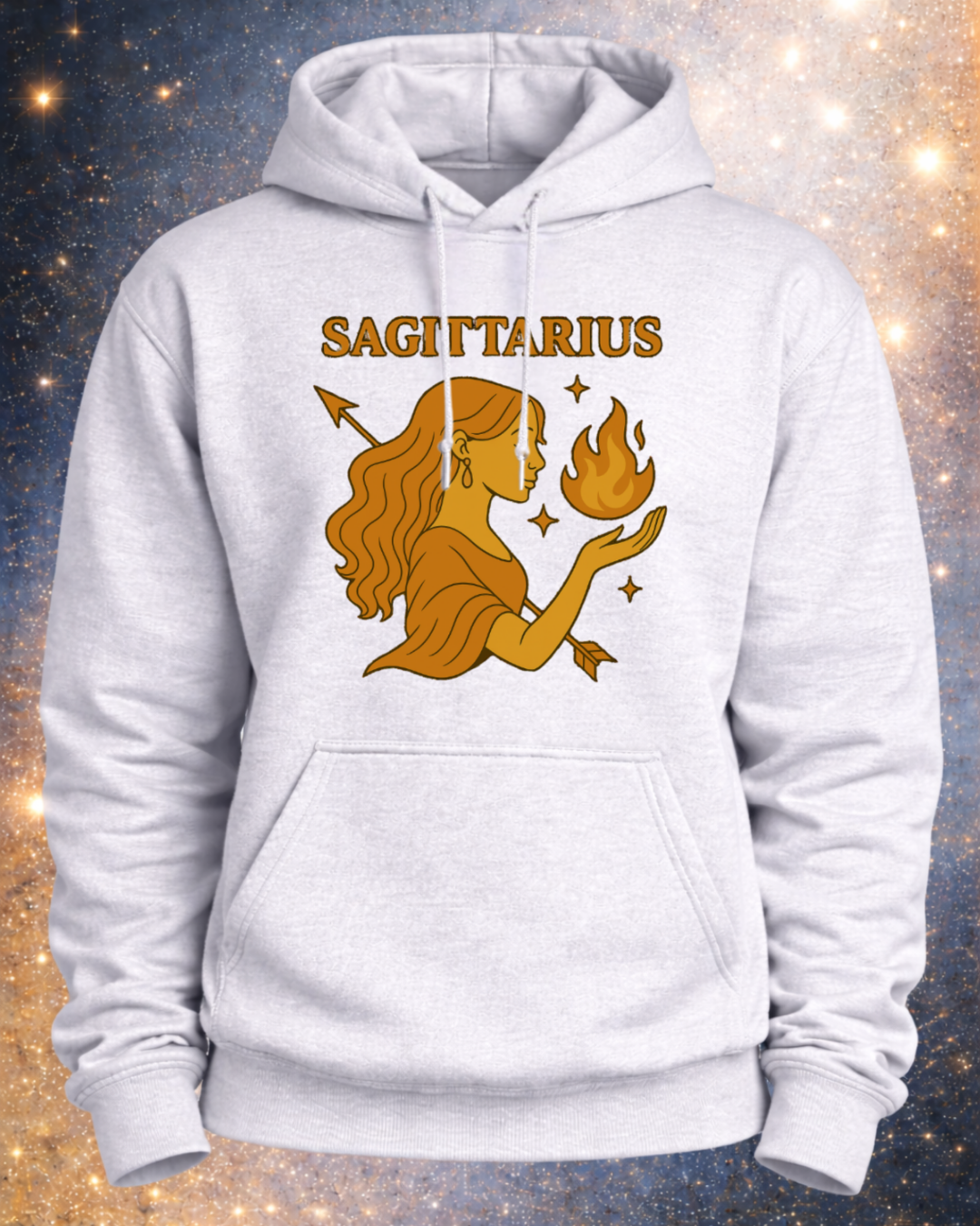Sagittarius Zodiac Hoodie – Astrology Sweatshirt – Celestial Star Sign Hoodie – Unisex Sagittarius Gift – Gildan 18500 Heavy Blend