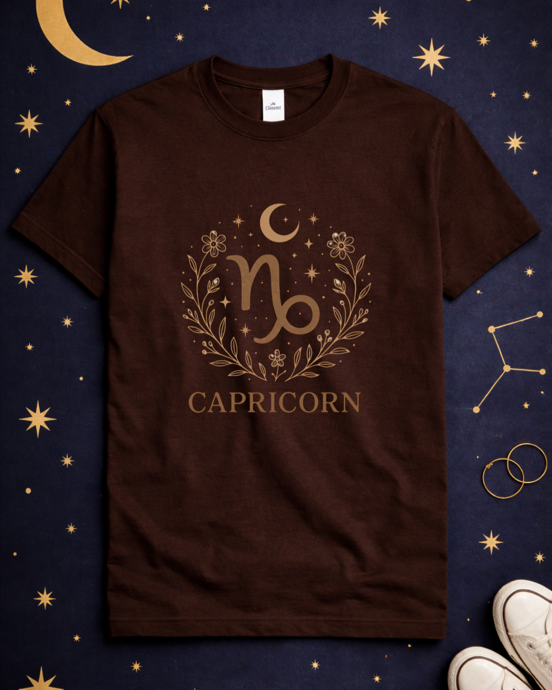 Capricorn Zodiac T-Shirt – Capricorn Symbol Astrology Shirt – Unisex Gildan 64000 Softstyle Tee