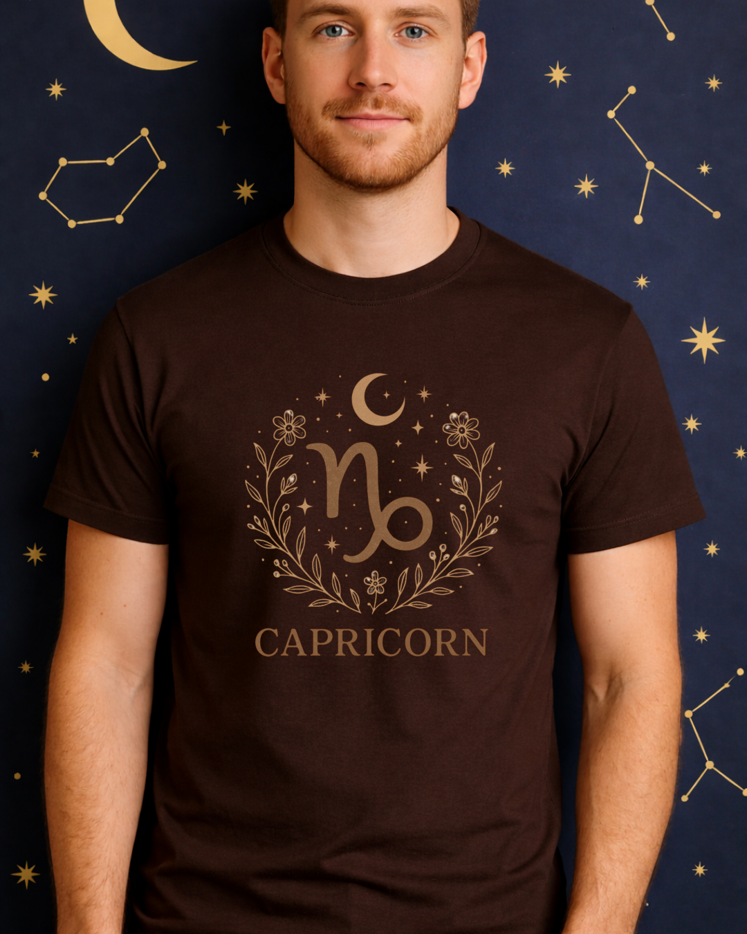 Capricorn Zodiac T-Shirt – Capricorn Symbol Astrology Shirt – Unisex Gildan 64000 Softstyle Tee
