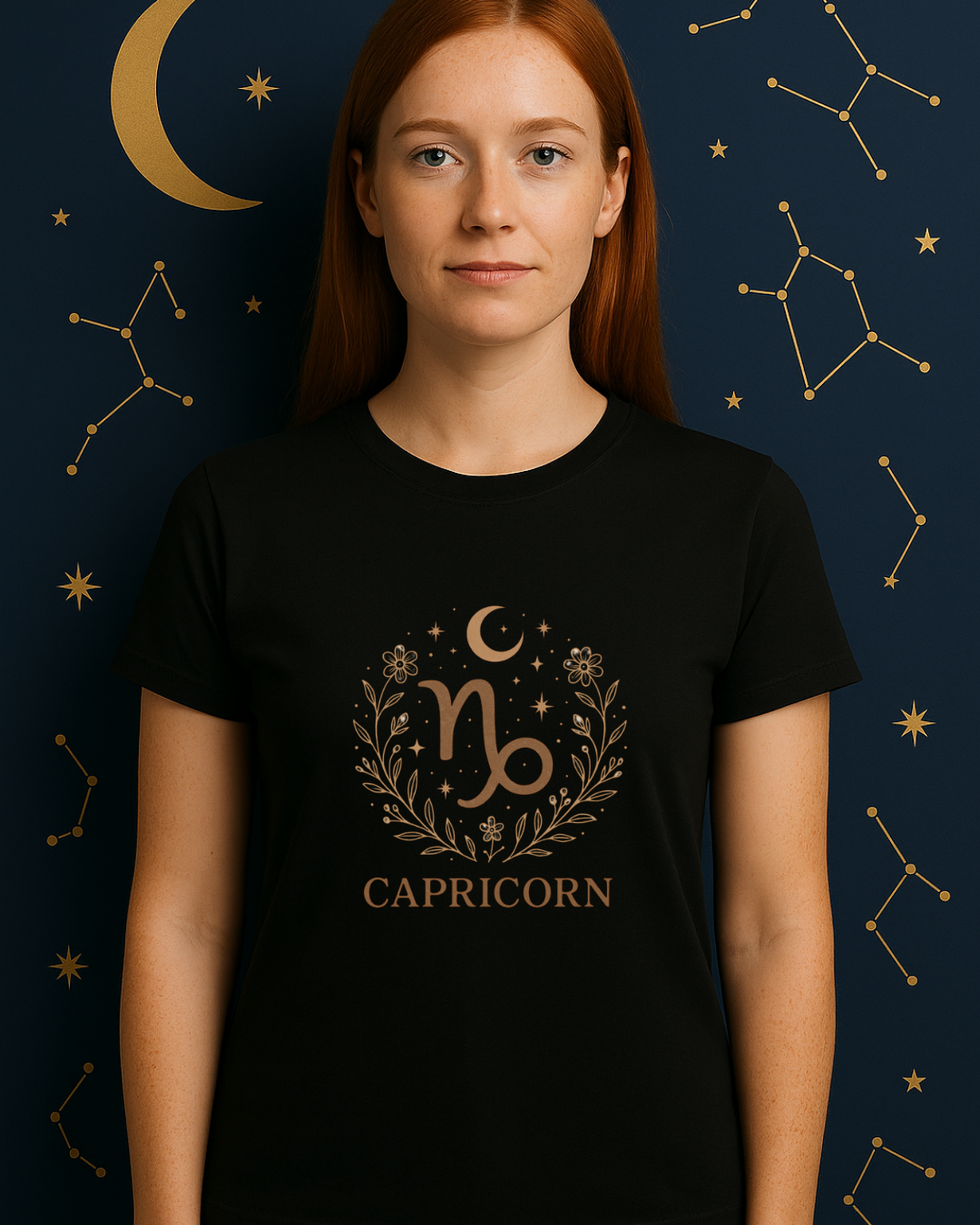 Capricorn Zodiac T-Shirt – Capricorn Symbol Astrology Shirt – Unisex Gildan 64000 Softstyle Tee
