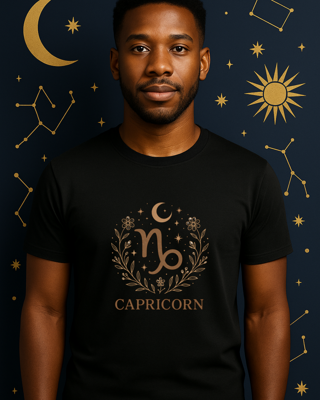 Capricorn Zodiac T-Shirt – Capricorn Symbol Astrology Shirt – Unisex Gildan 64000 Softstyle Tee