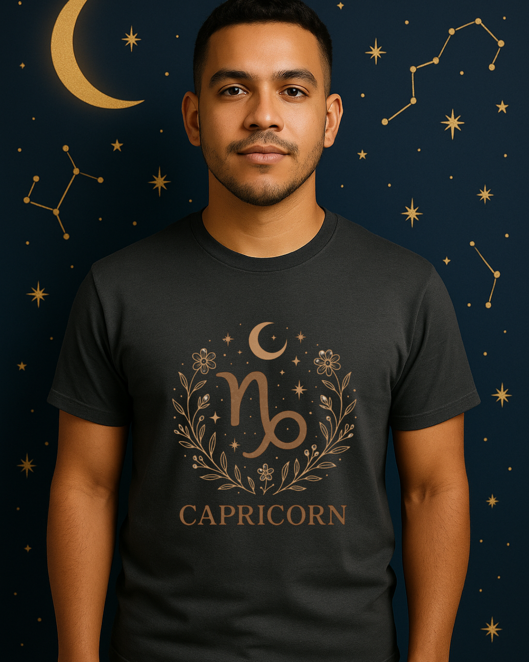 Capricorn Zodiac T-Shirt – Capricorn Symbol Astrology Shirt – Unisex Gildan 64000 Softstyle Tee