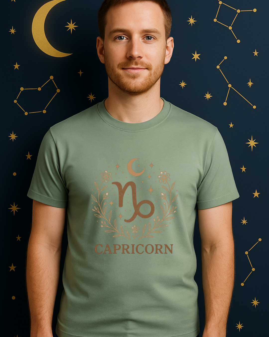 Capricorn Zodiac T-Shirt – Capricorn Symbol Astrology Shirt – Unisex Gildan 64000 Softstyle Tee