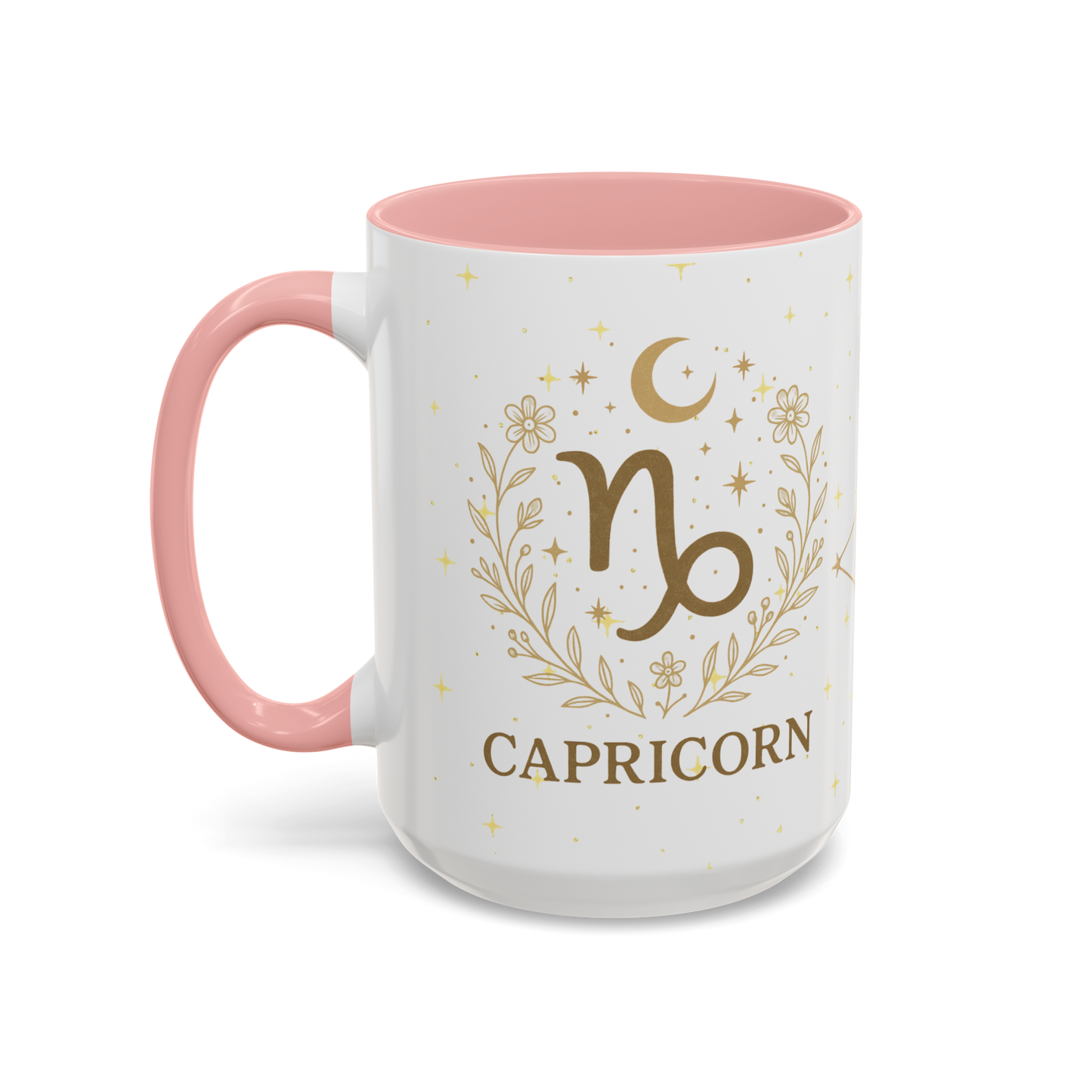 Capricorn Zodiac Mug 15oz – Constellation Wrap Astrology Coffee Cup – Two Tone Navy Ceramic Mug