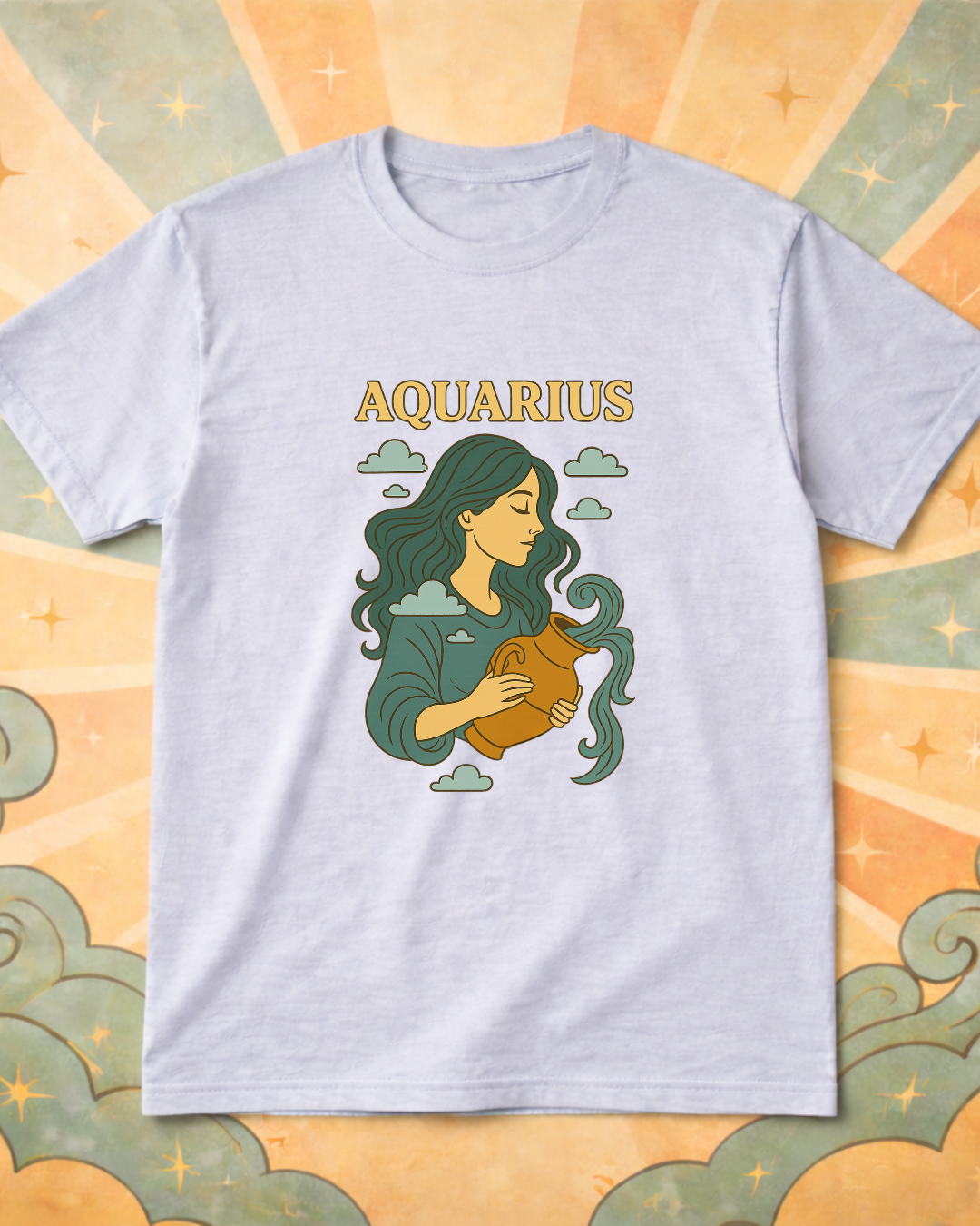 Retro Zodiac Astrology T-Shirt – Vintage Horoscope Graphic Tee – Celestial Astrology Shirt – Unisex Gildan 64000 Zodiac Gift