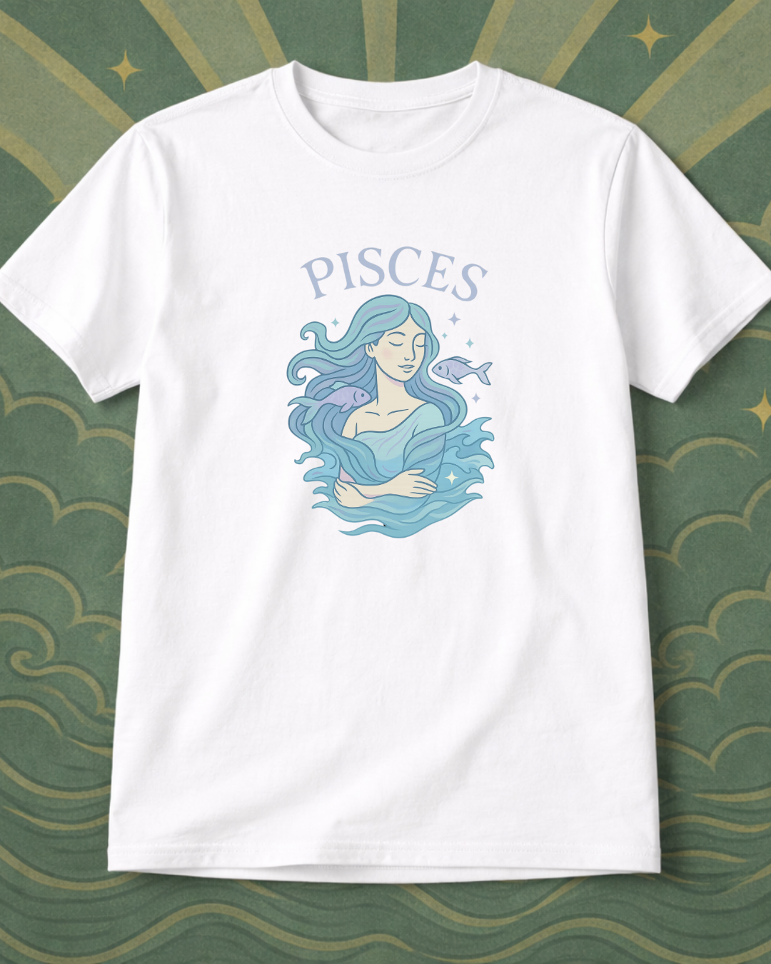 Pisces Zodiac Shirt – Astrology Graphic Tee | Pisces Birthday Gift | Gildan 64000 Unisex Zodiac T-Shirt