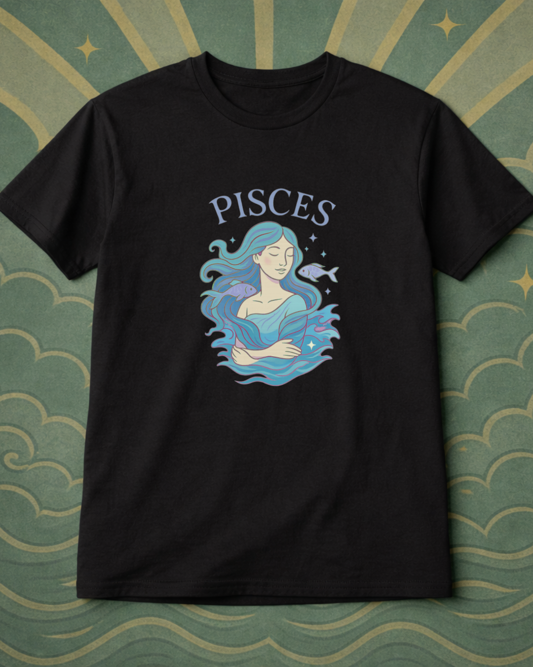 Pisces Zodiac Shirt – Astrology Graphic Tee | Pisces Birthday Gift | Gildan 64000 Unisex Zodiac T-Shirt