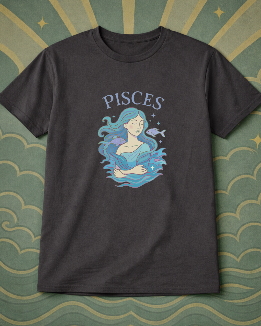 Pisces Zodiac Shirt – Astrology Graphic Tee | Pisces Birthday Gift | Gildan 64000 Unisex Zodiac T-Shirt