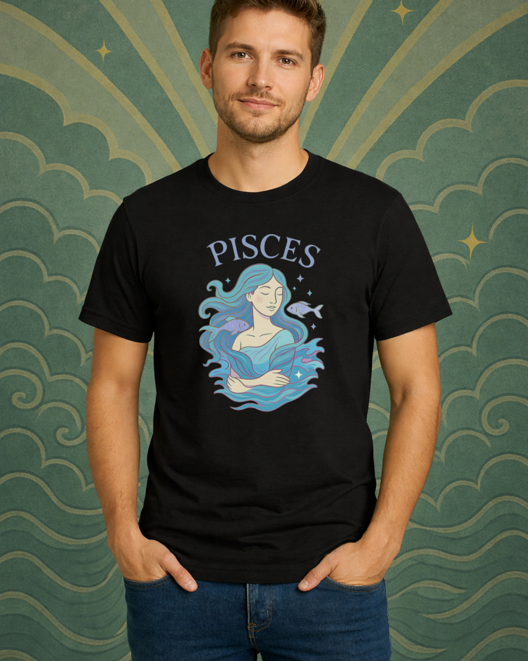 Pisces Zodiac Shirt – Astrology Graphic Tee | Pisces Birthday Gift | Gildan 64000 Unisex Zodiac T-Shirt