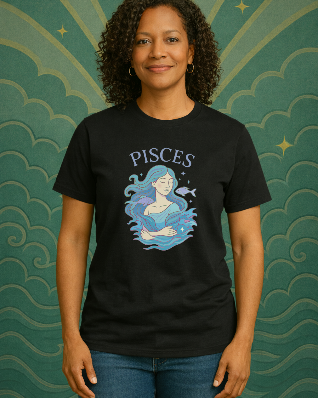 Pisces Zodiac Shirt – Astrology Graphic Tee | Pisces Birthday Gift | Gildan 64000 Unisex Zodiac T-Shirt