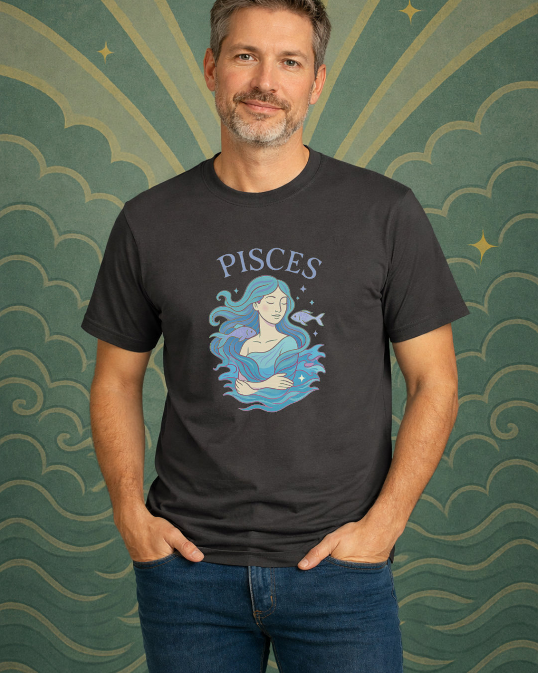 Pisces Zodiac Shirt – Astrology Graphic Tee | Pisces Birthday Gift | Gildan 64000 Unisex Zodiac T-Shirt