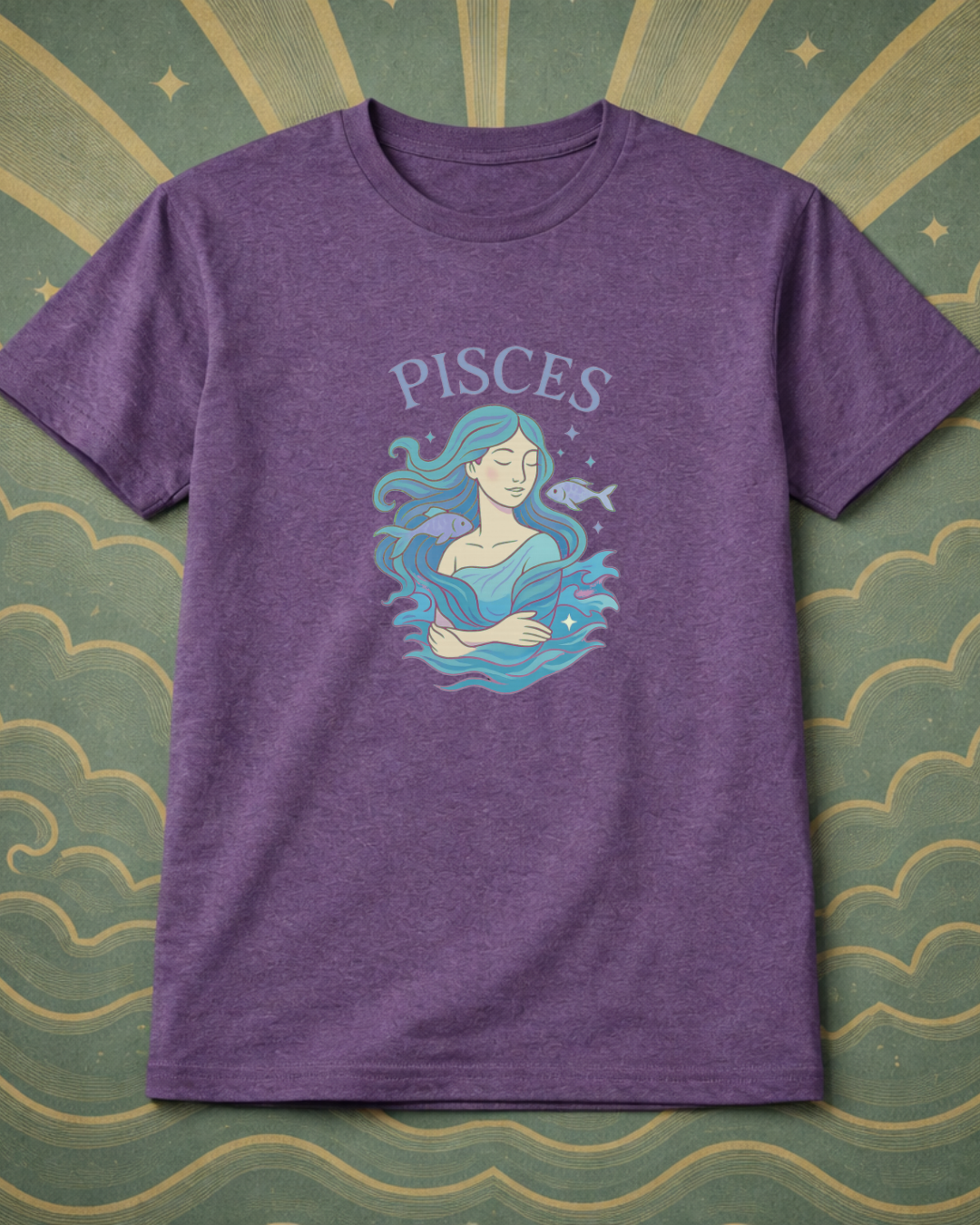 Pisces Zodiac Shirt – Astrology Graphic Tee | Pisces Birthday Gift | Gildan 64000 Unisex Zodiac T-Shirt