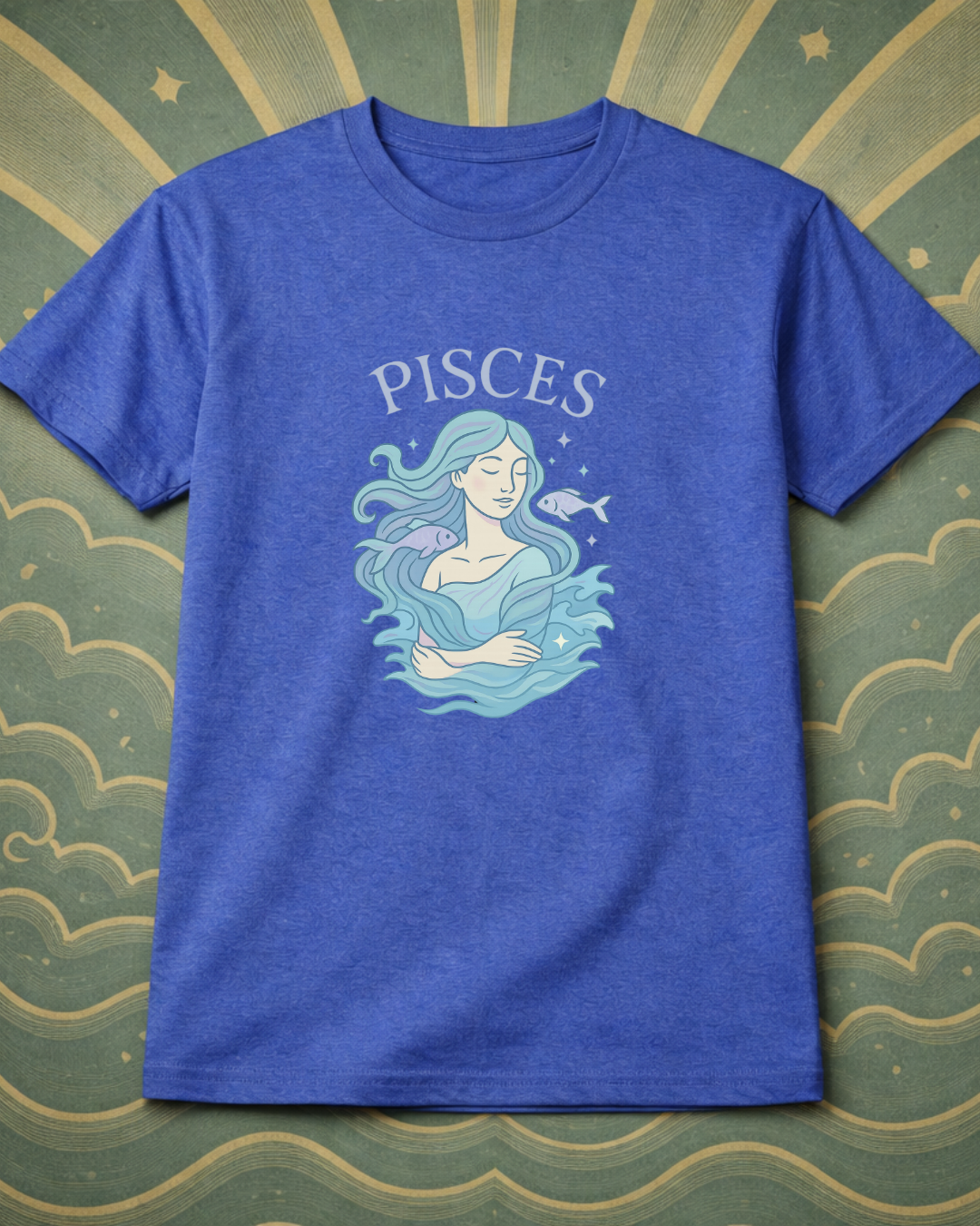 Pisces Zodiac Shirt – Astrology Graphic Tee | Pisces Birthday Gift | Gildan 64000 Unisex Zodiac T-Shirt