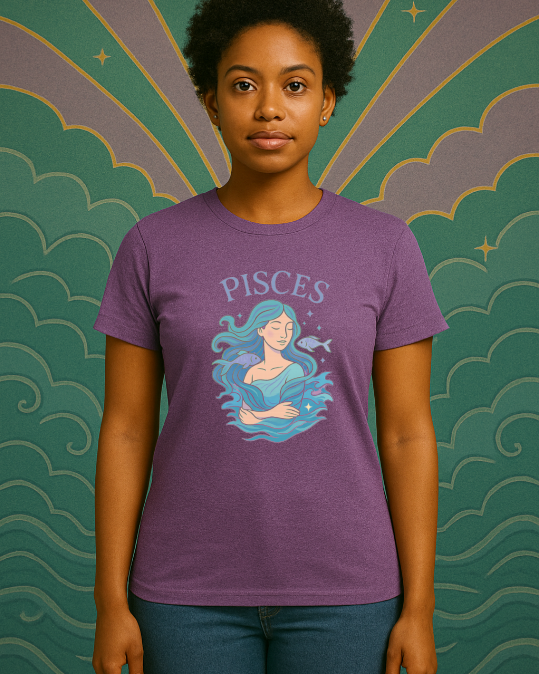Pisces Zodiac Shirt – Astrology Graphic Tee | Pisces Birthday Gift | Gildan 64000 Unisex Zodiac T-Shirt