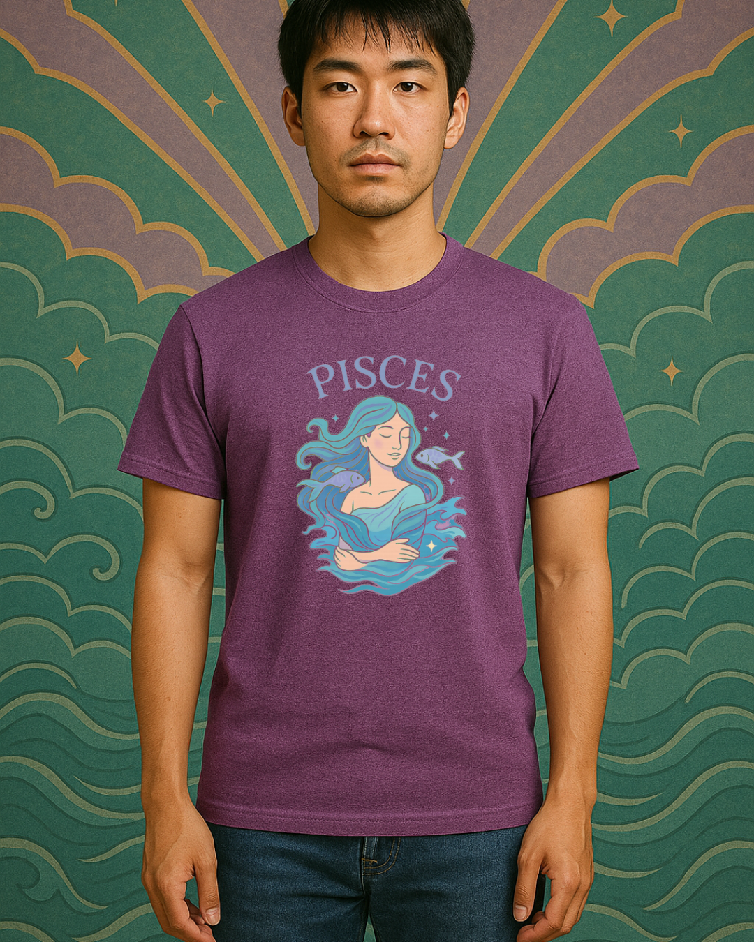 Pisces Zodiac Shirt – Astrology Graphic Tee | Pisces Birthday Gift | Gildan 64000 Unisex Zodiac T-Shirt