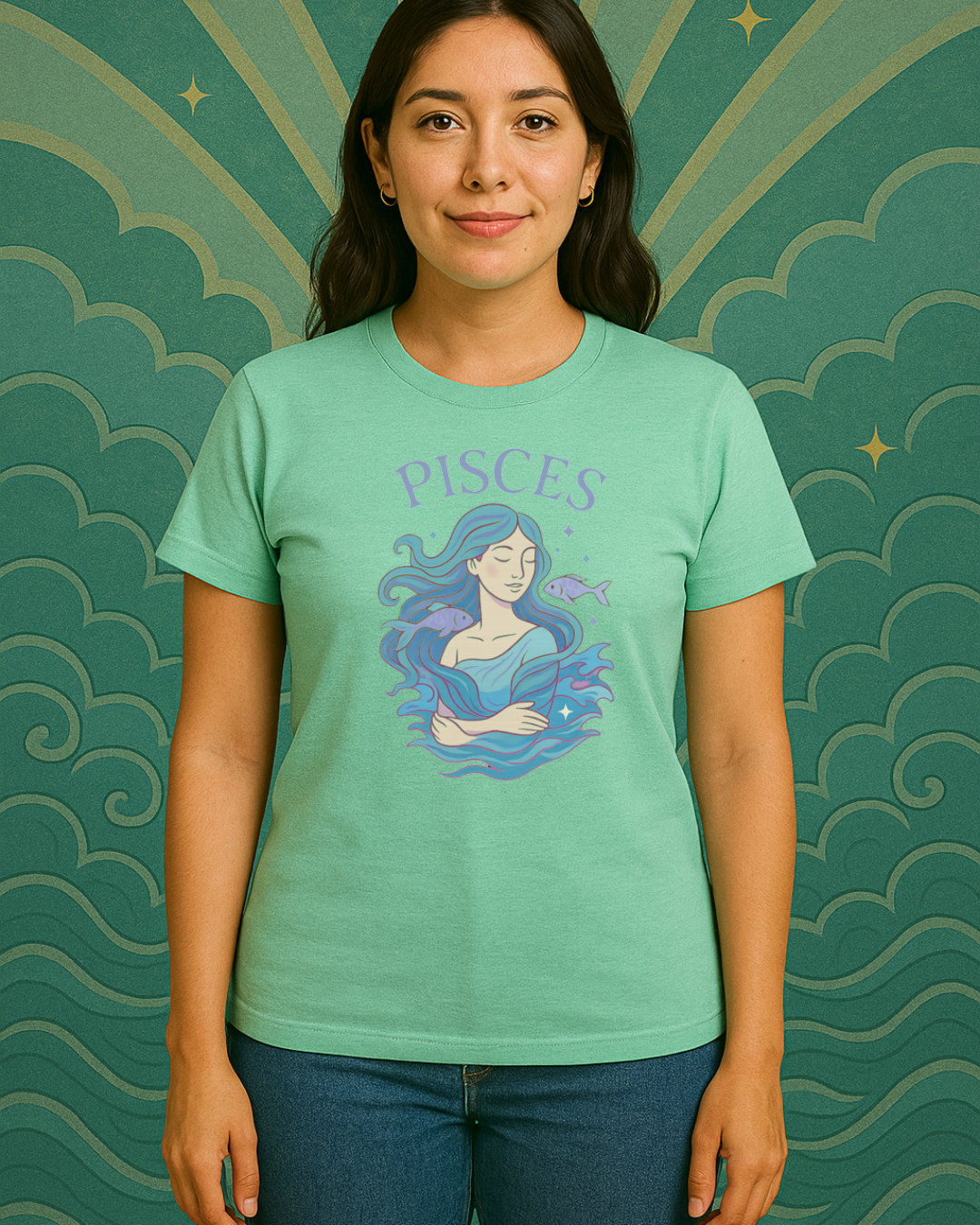 Pisces Zodiac Shirt – Astrology Graphic Tee | Pisces Birthday Gift | Gildan 64000 Unisex Zodiac T-Shirt