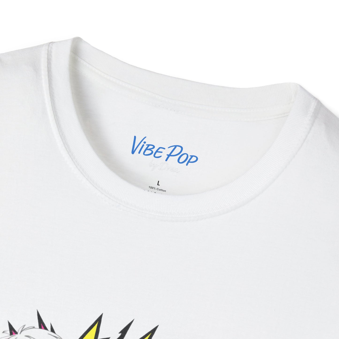 Retro 80s Neon Lightning Graphic T-Shirt | Gildan 64000 Softstyle Unisex Tee