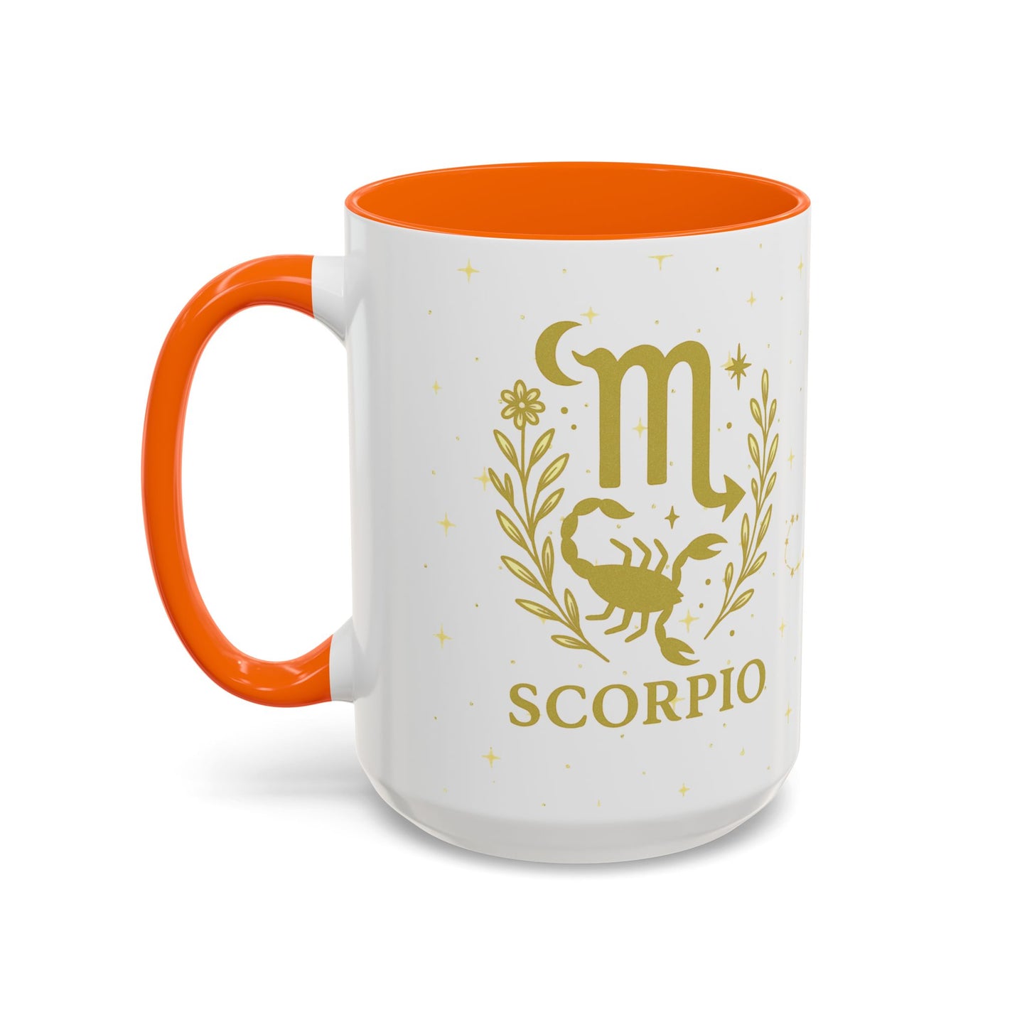 Scorpio Zodiac Mug – Astrology Coffee Cup – Scorpio Birthday Gift – Celestial Horoscope Two Tone Mug – Scorpio Constellation Cup